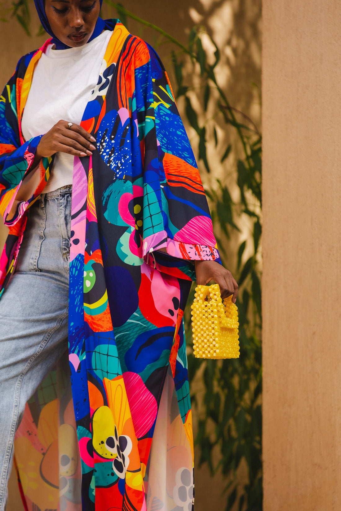 The Blue patterned kimono
