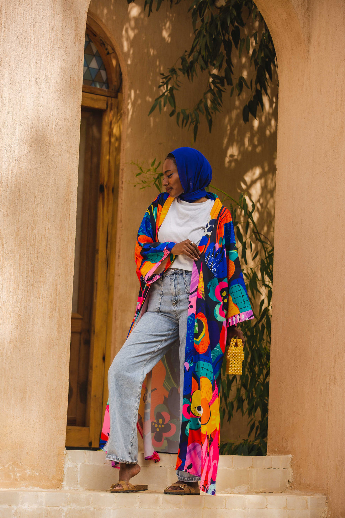 The Blue patterned kimono