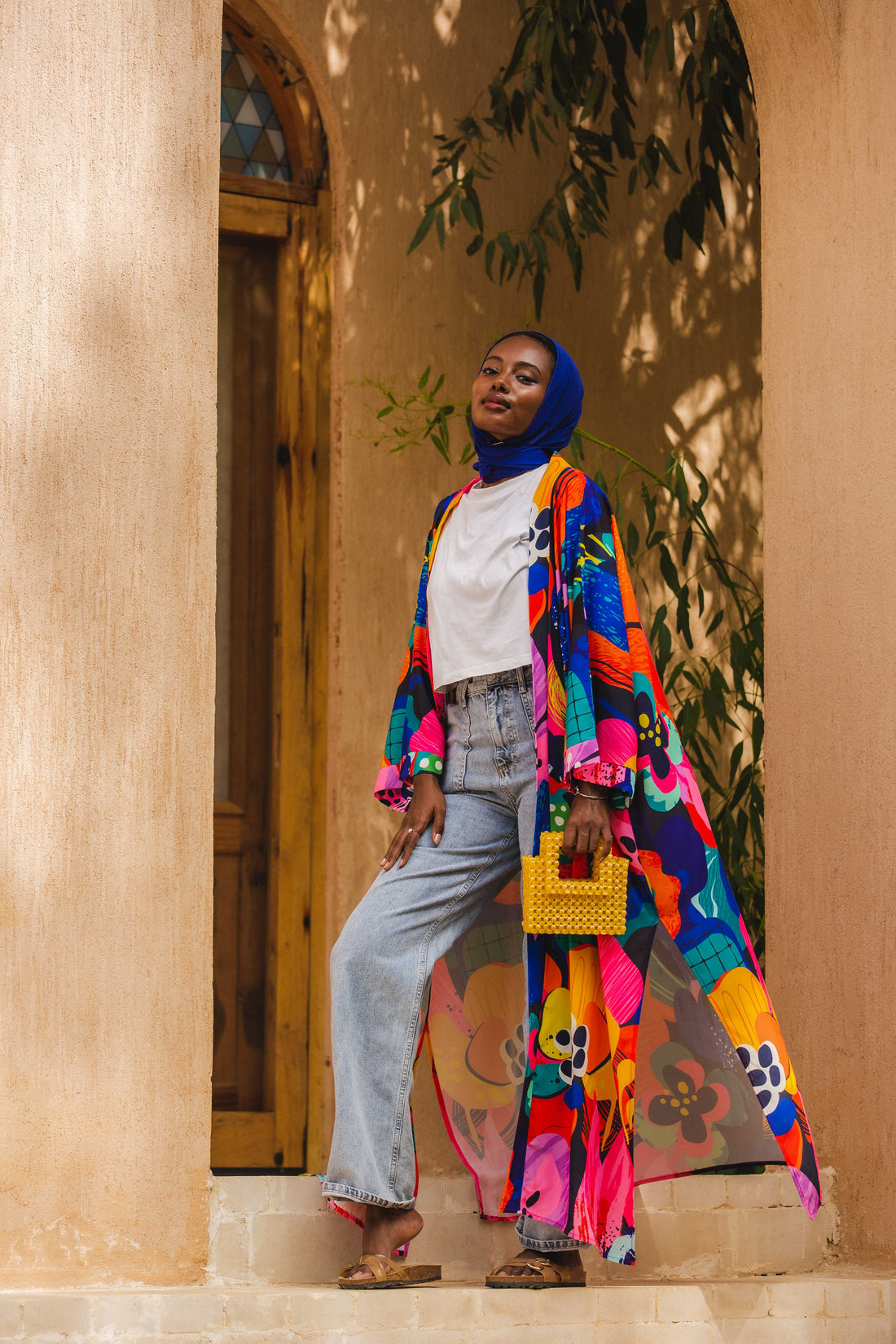 The Blue patterned kimono