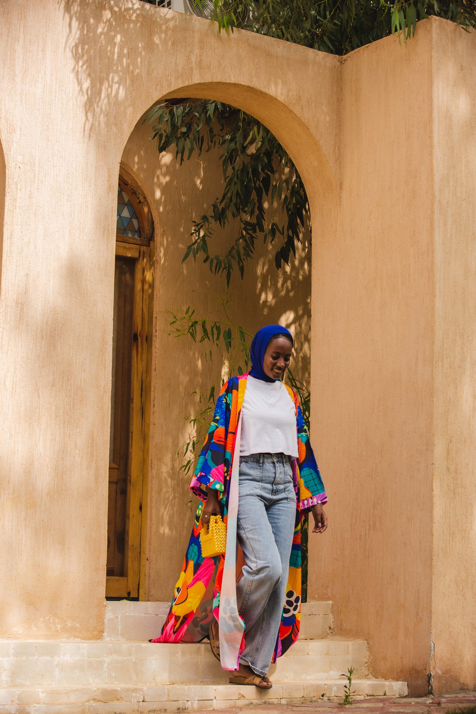 The Blue patterned kimono