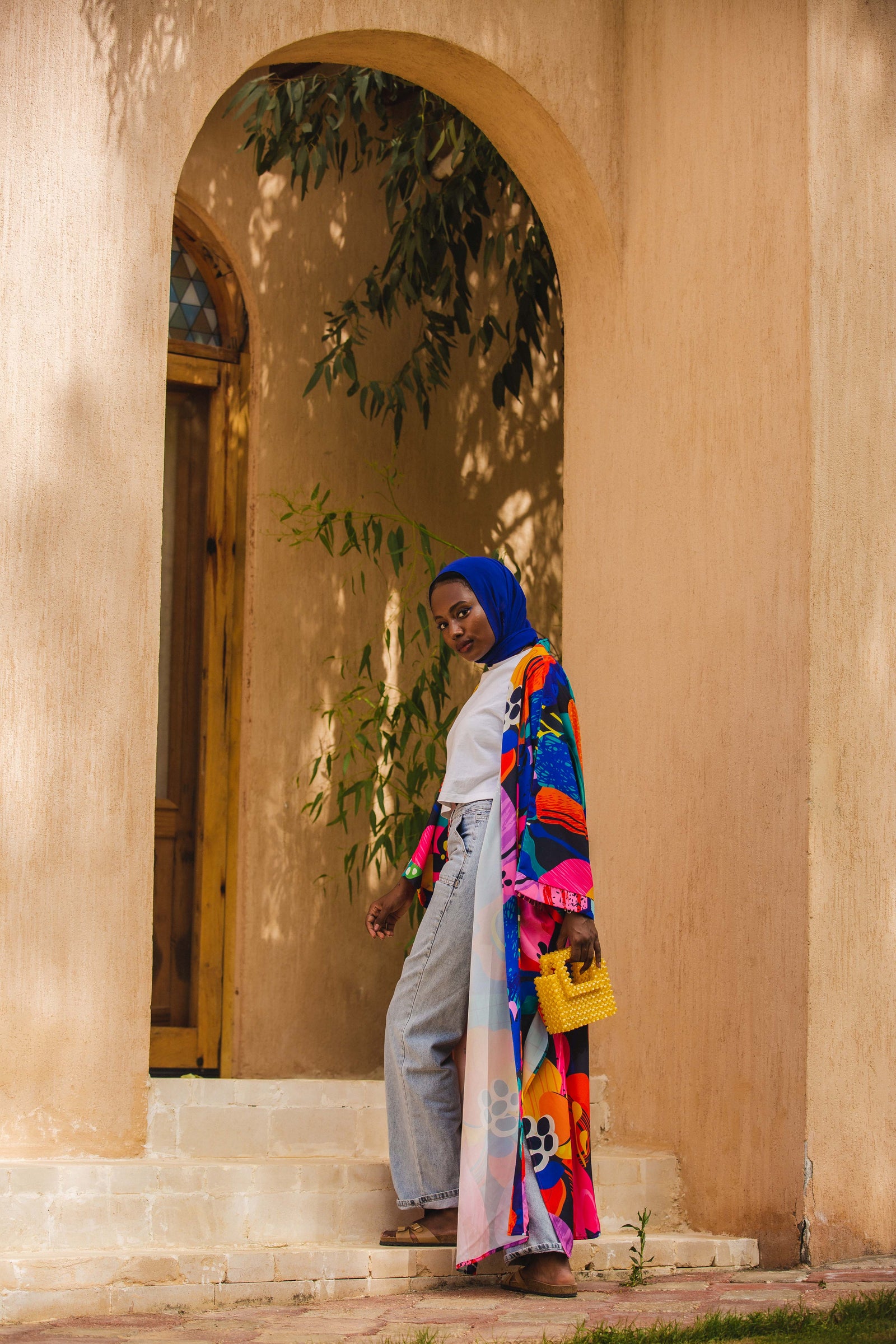 The Blue patterned kimono
