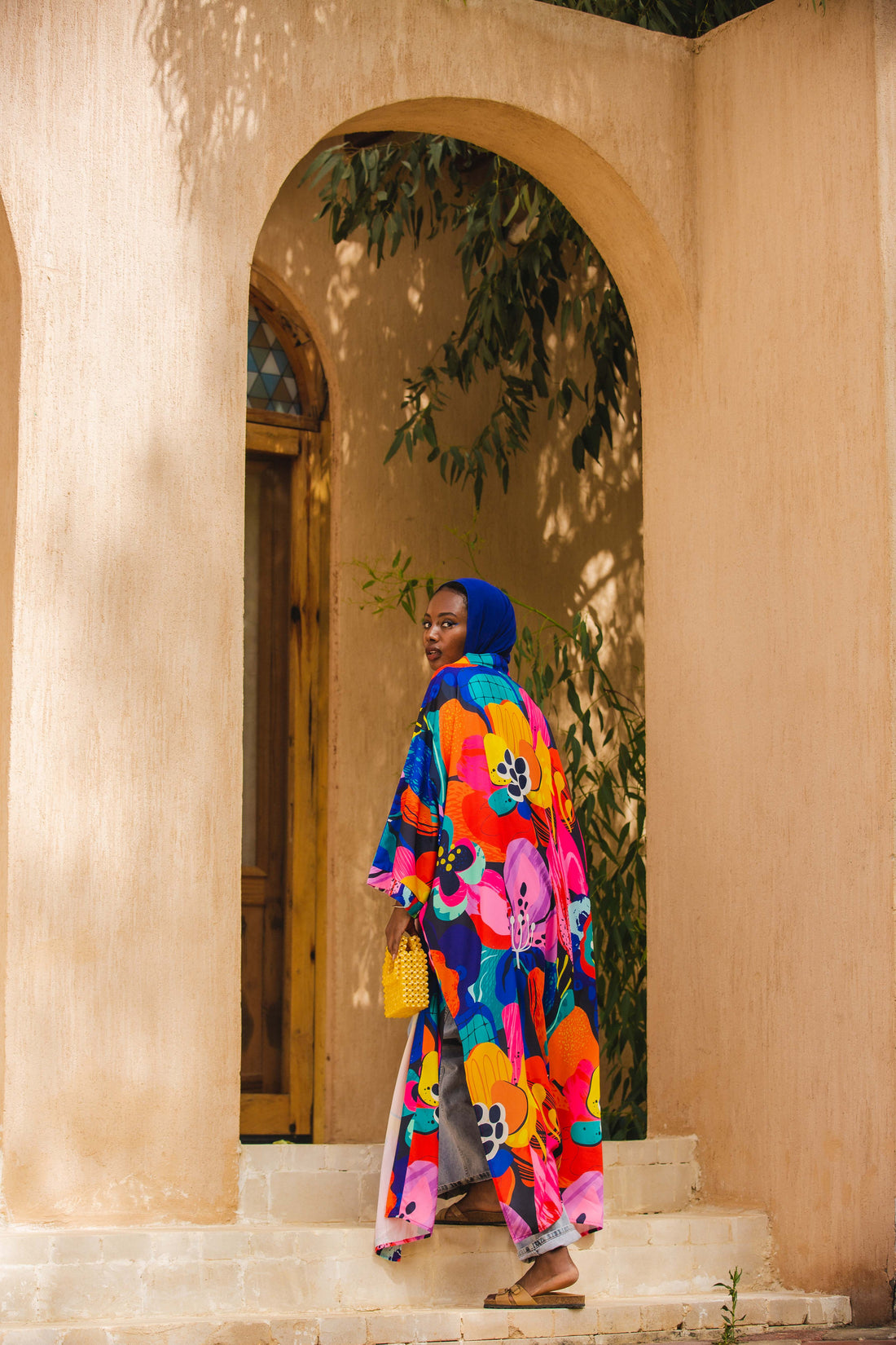 The Blue patterned kimono