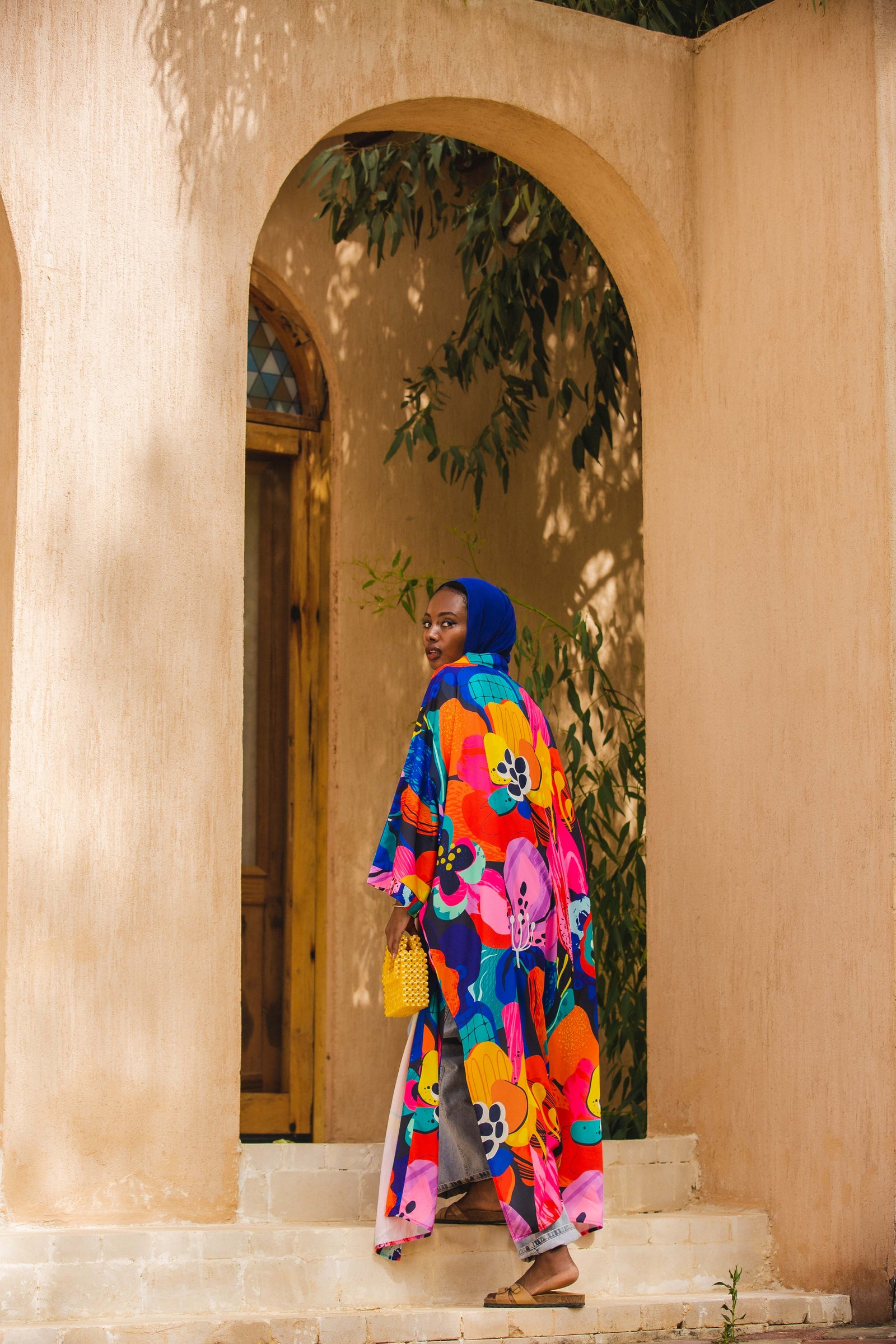 The Blue patterned kimono