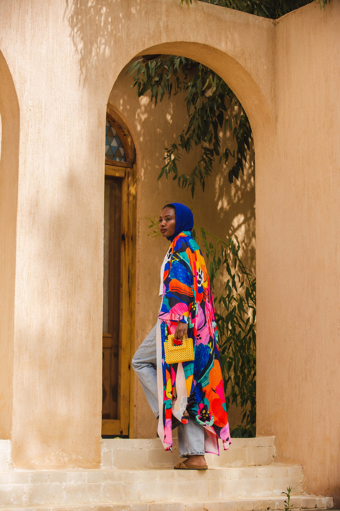The Blue patterned kimono
