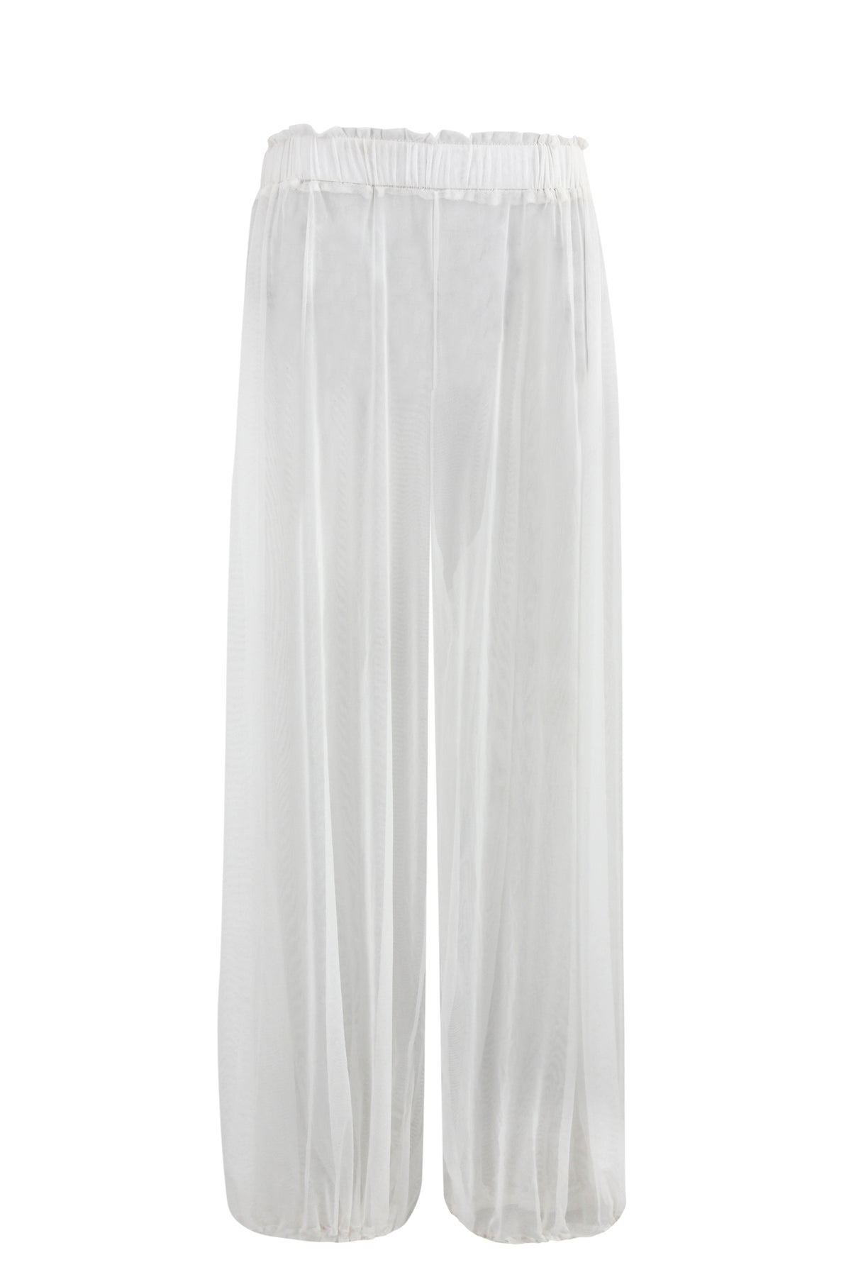 White Tulle Pants