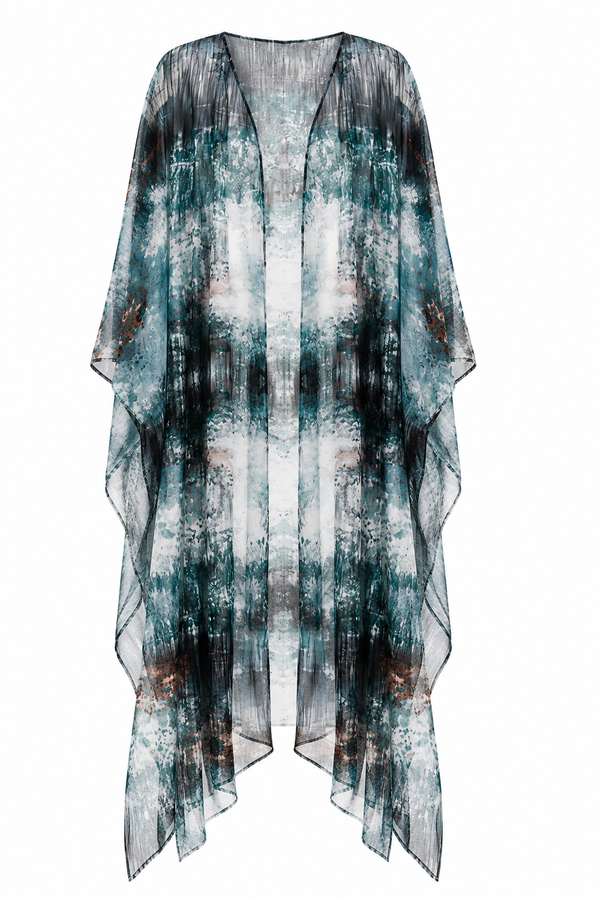 Ocean Haze Tulle Kimono