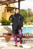 Black Ruched Swim Top