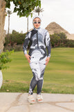 Noir Marble Basic Burkini