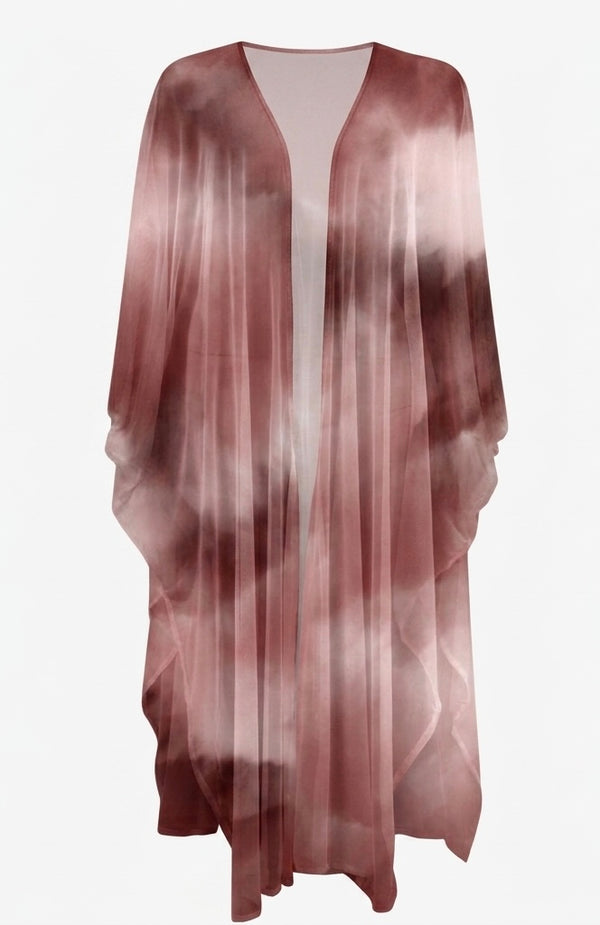 Ombre Berry Tulle Kimono