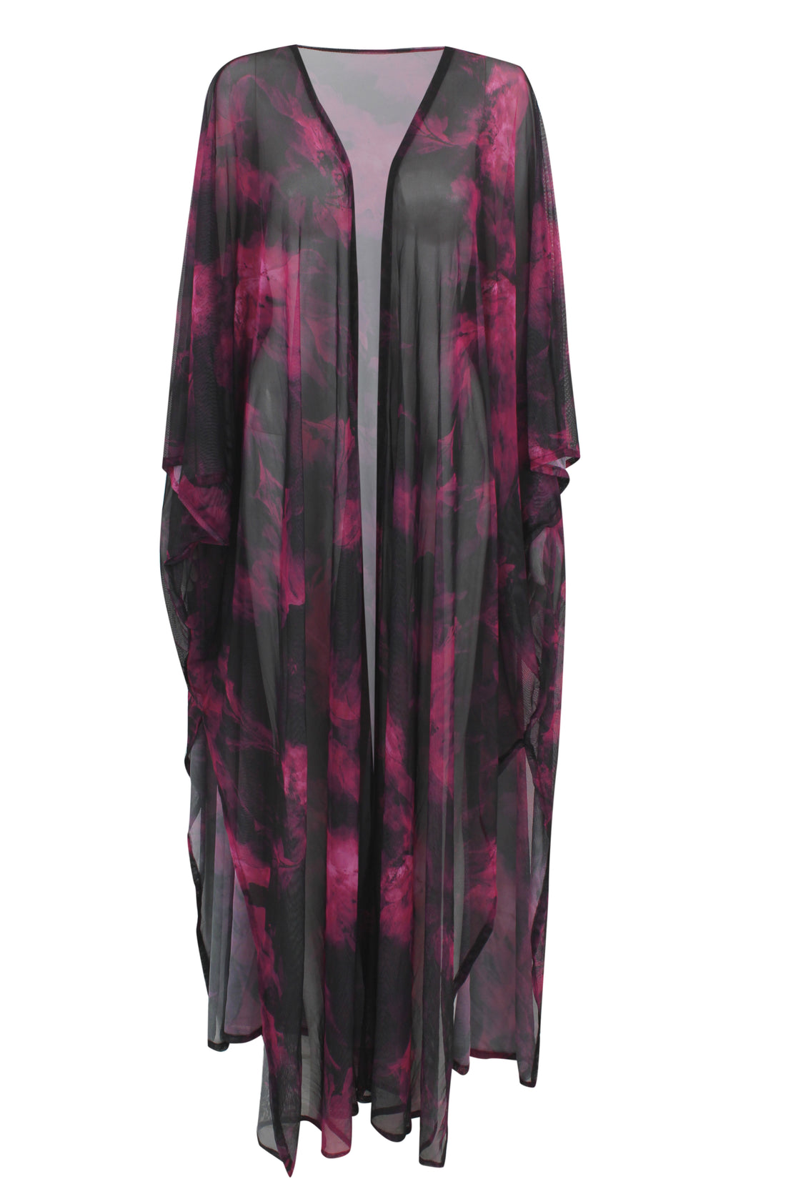 Magenta Storm Tulle Kimono