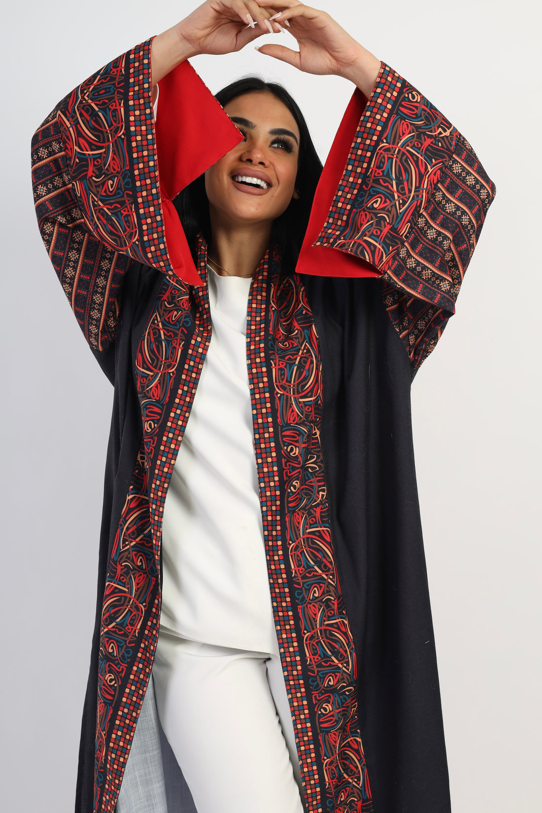 Sahara Abaya kimono - Black