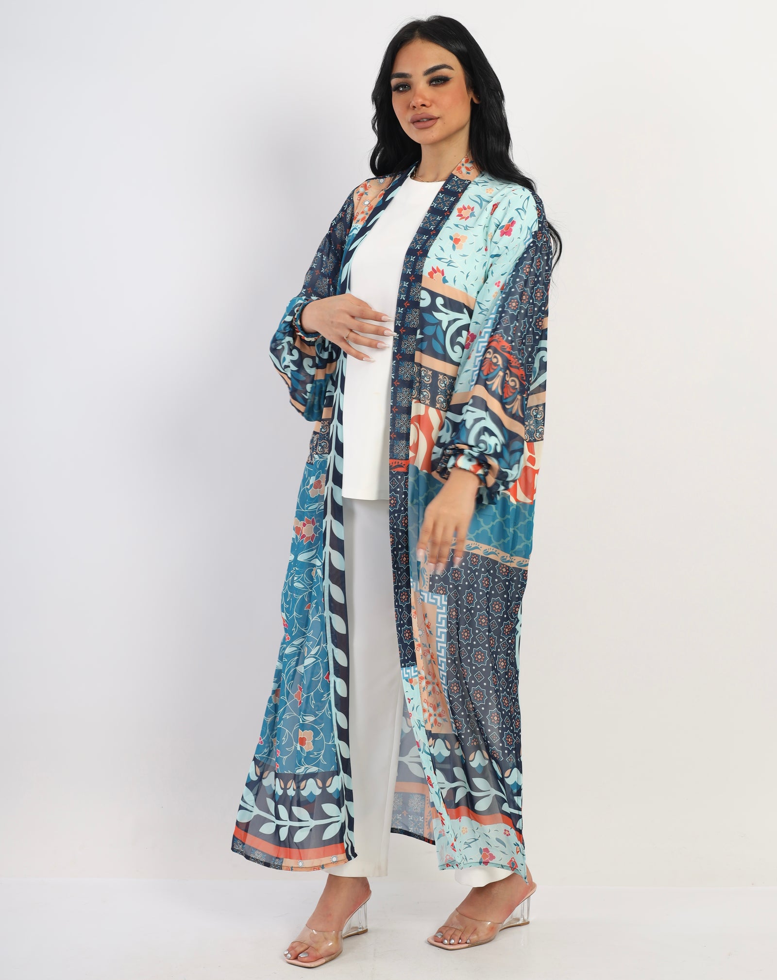 Timeless chiffon kimono