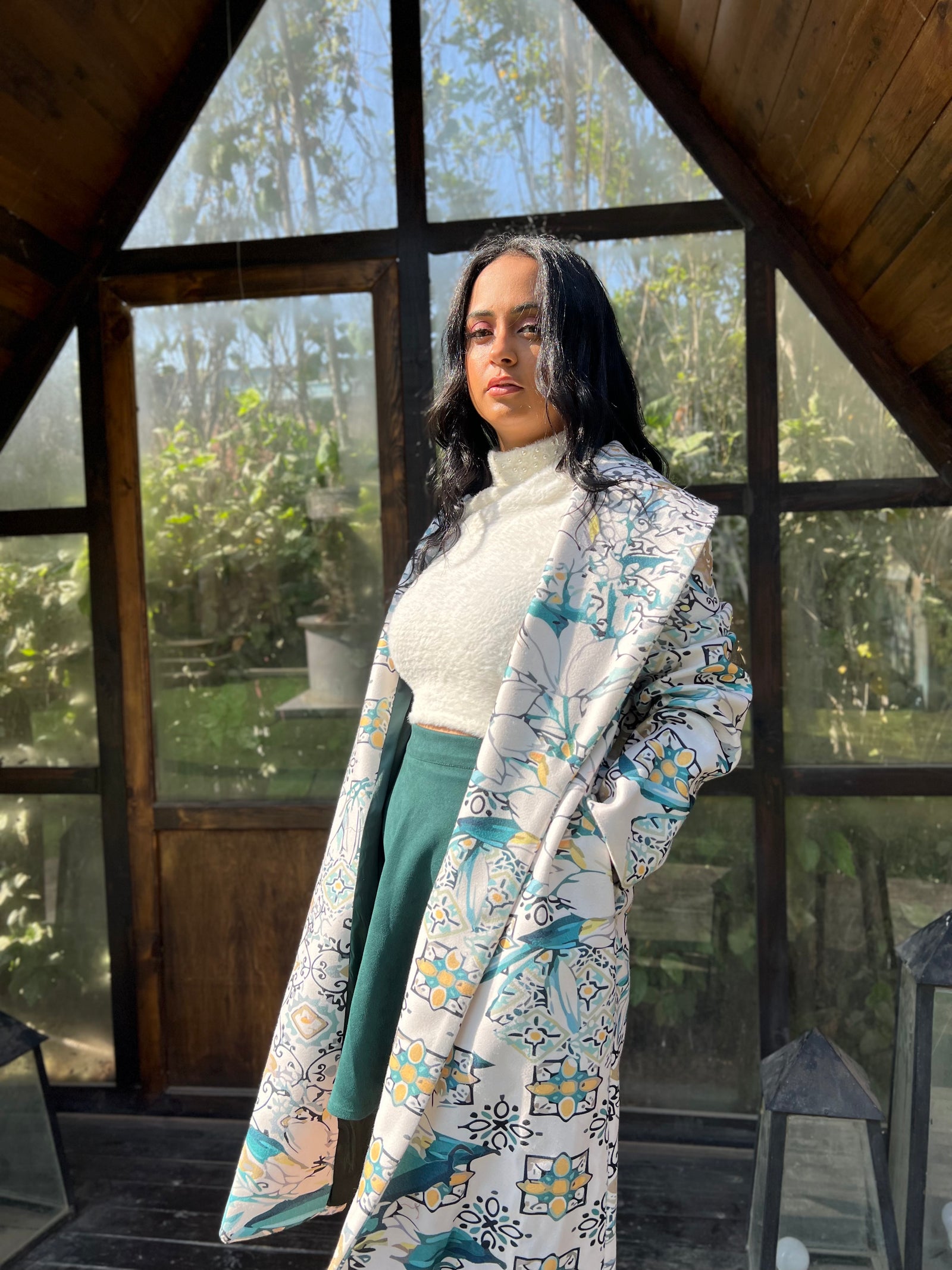 The beige Wool Coat