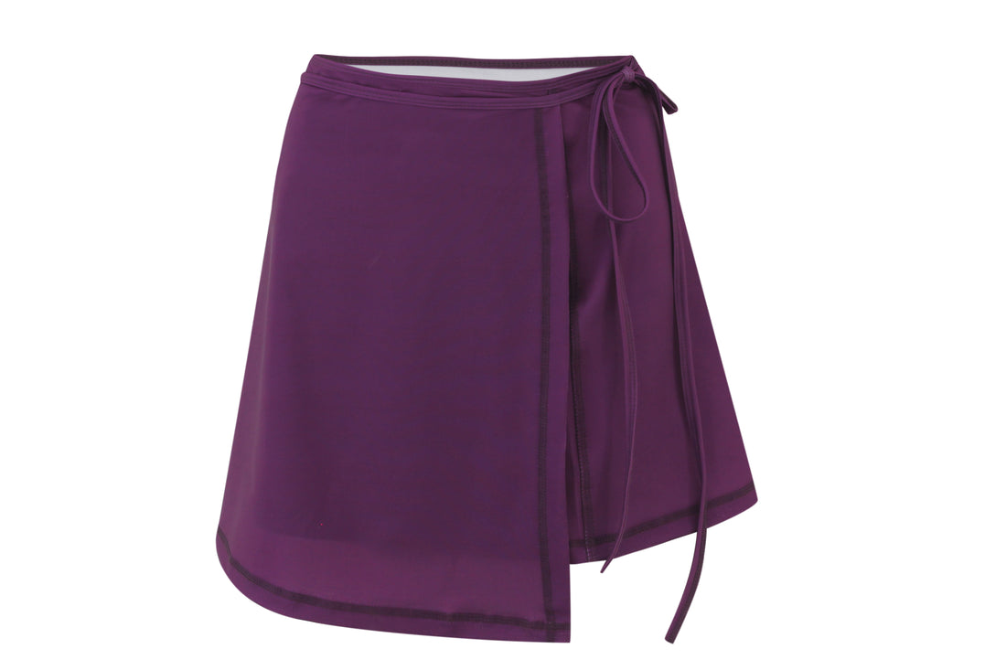 Majestic Mauve wrap Skirt Cover-Up