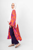 Blossom silk kimono - Orange