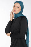 Mystic Teal headpiece with tulle