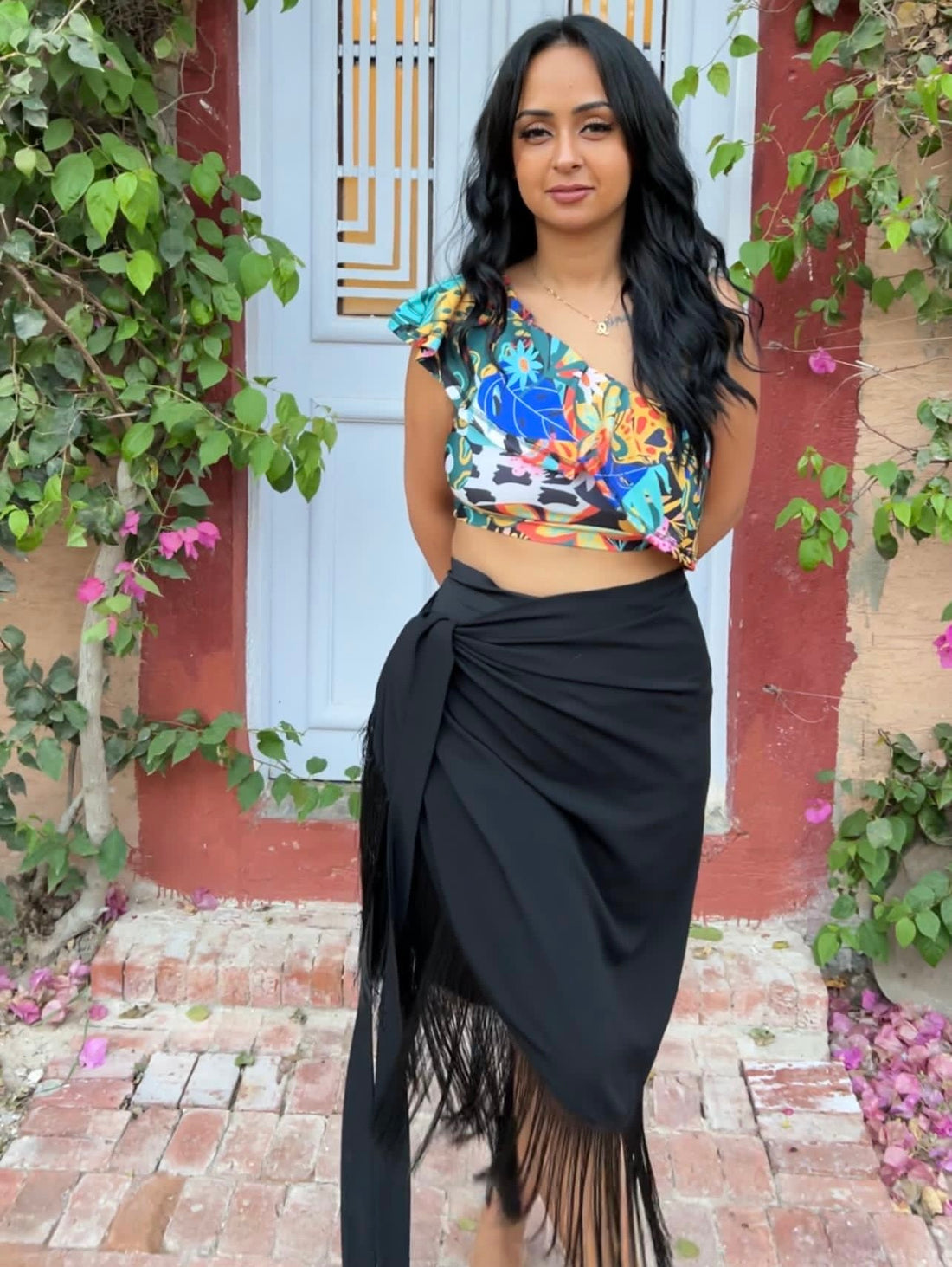 Fierce ruffle 2 piece swimsuit