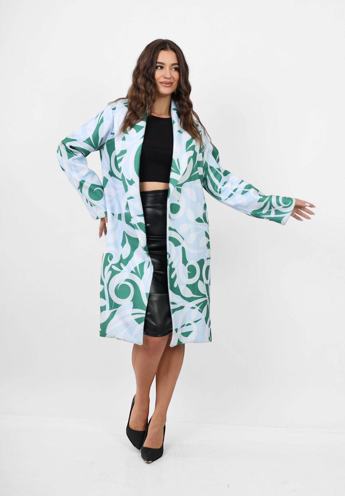 The baby blue Wool Coat