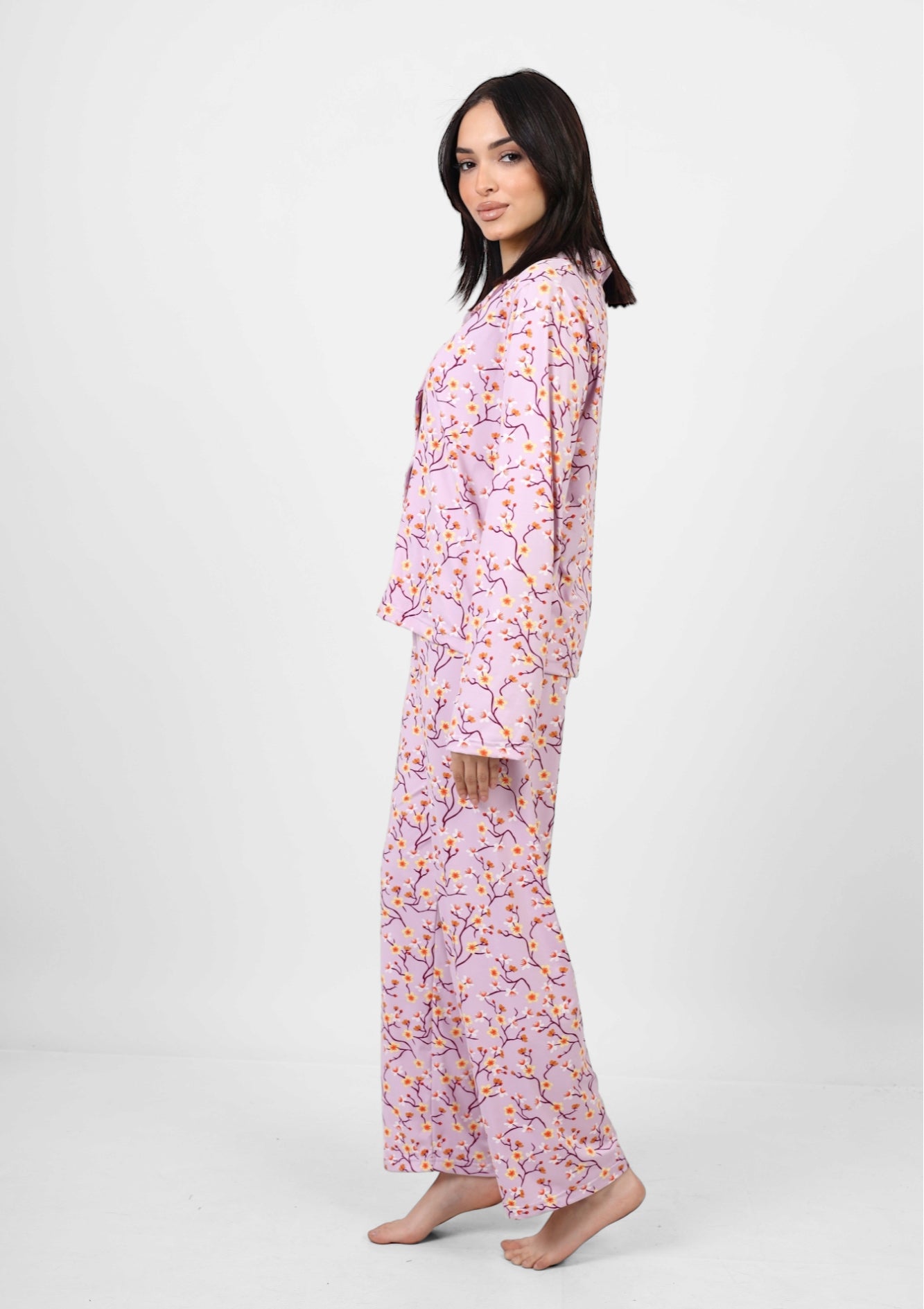 Long Sleeved classic pjs  - pink