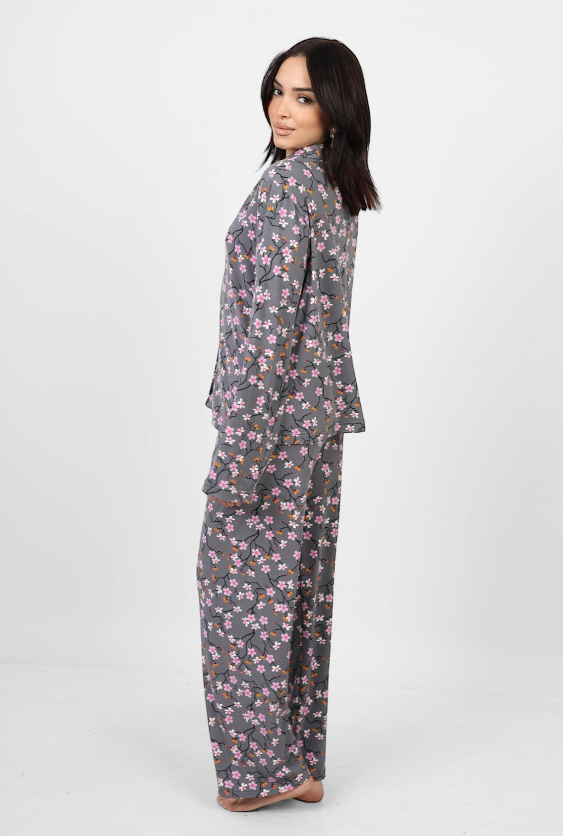 Long Sleeved classic pjs  - Grey