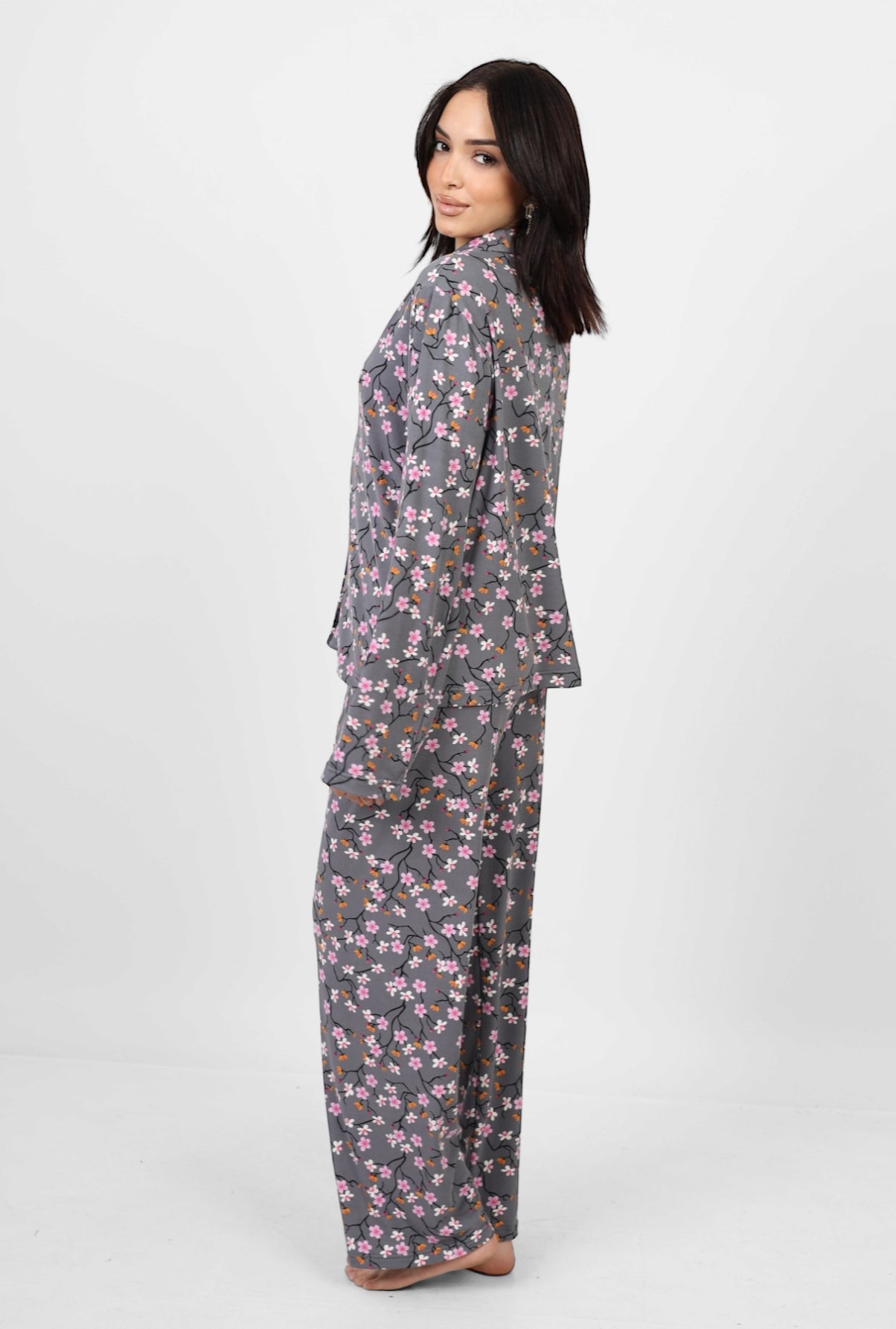 Long Sleeved classic pjs  - Grey