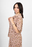 Short sleeved Pajama Set - Beige