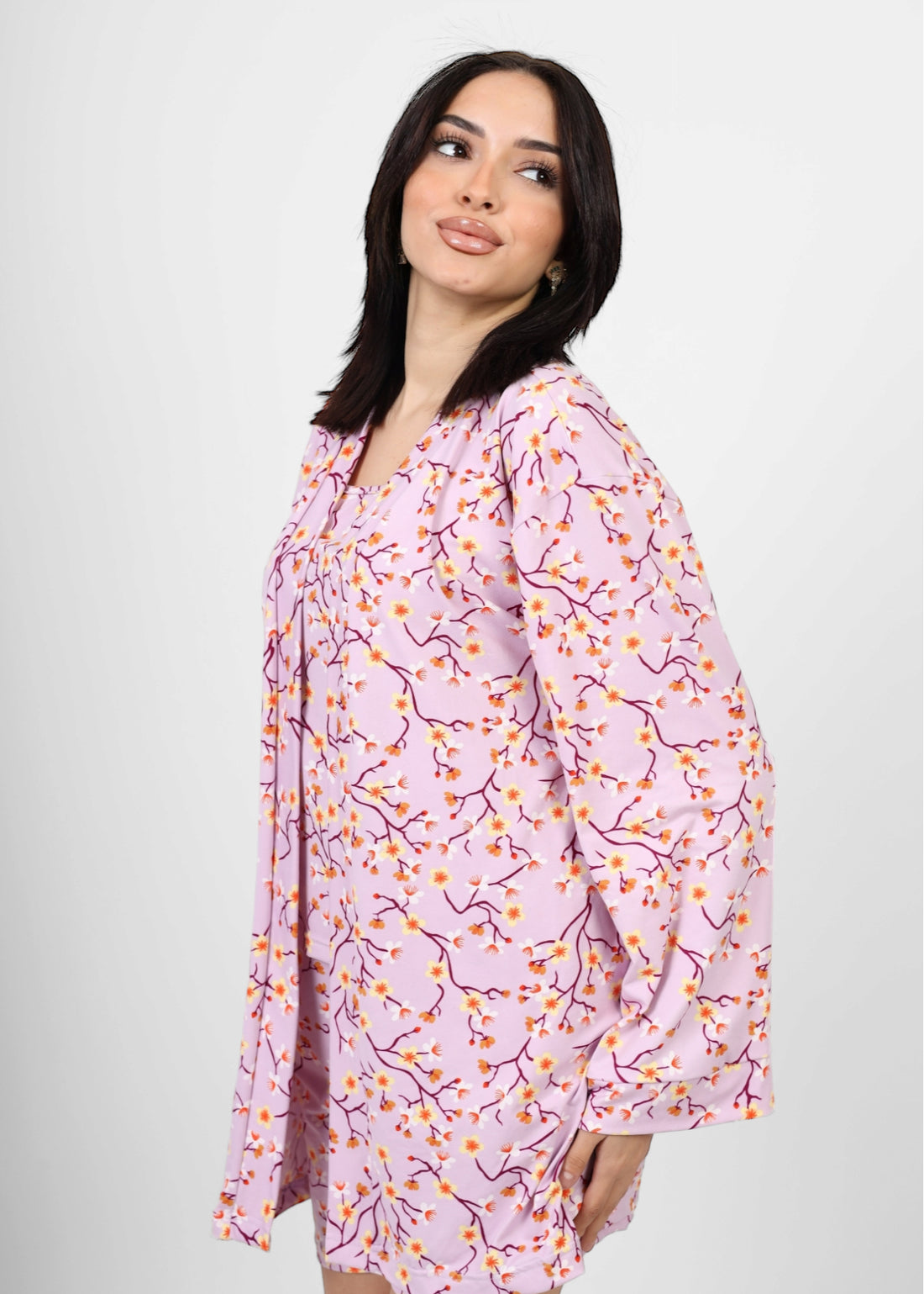 3 piece Short sleeved Pajama Set - Pink