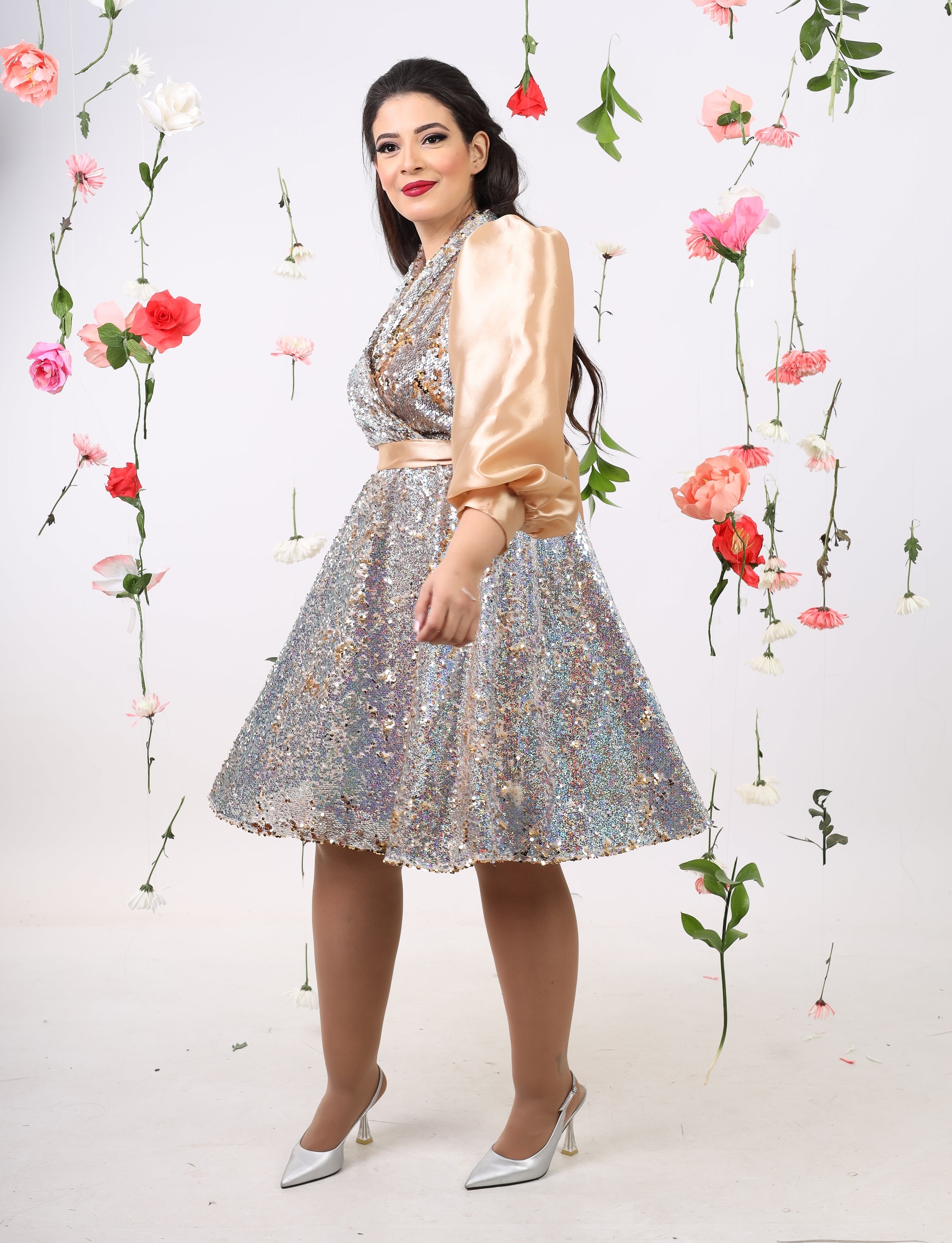 Disco Baby sequin blazer dress - Gold Rafeya Fashion Disco Baby sequin blazer dress - Gold Rafeya Fashion