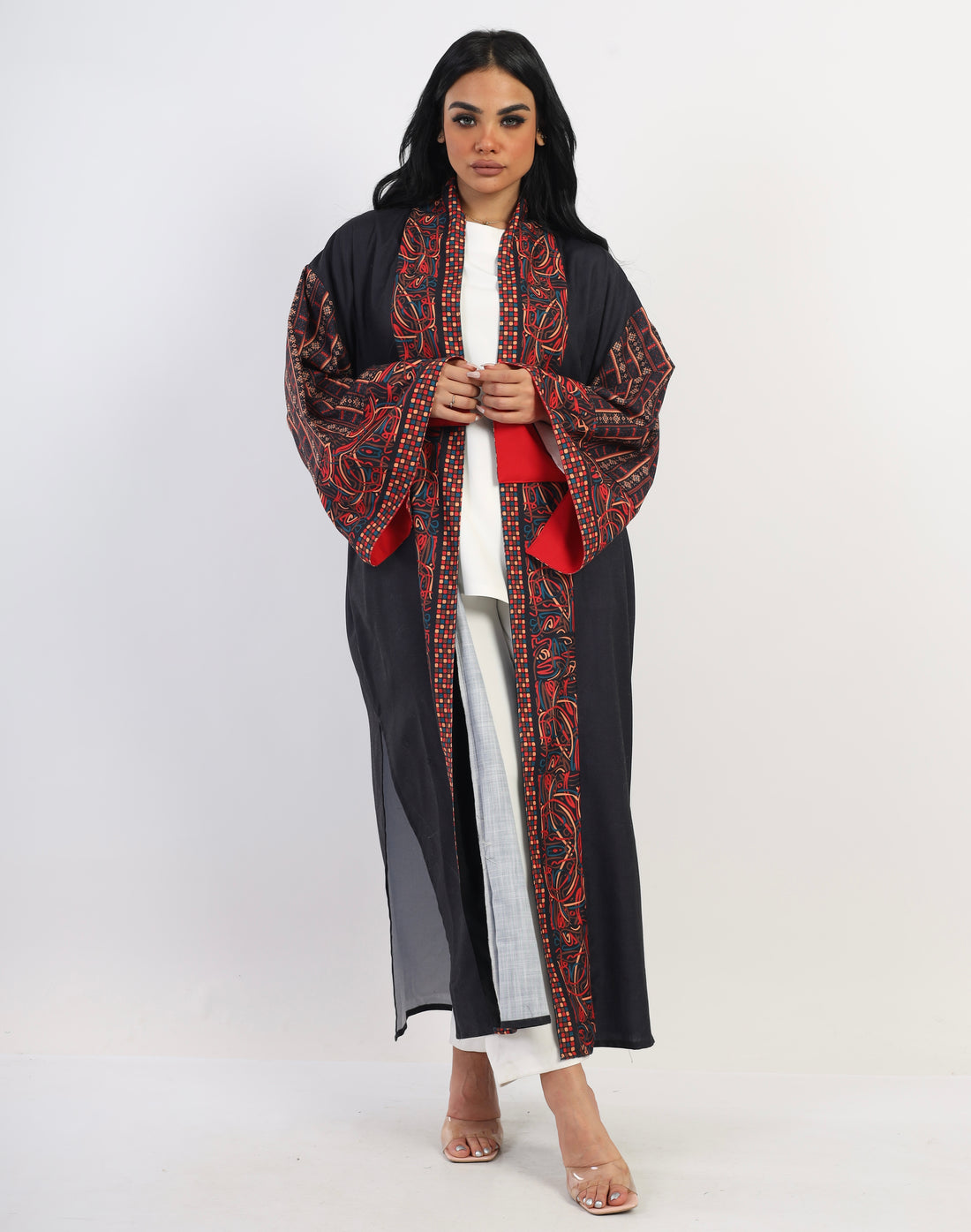 Sahara Abaya kimono - Black