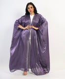 Organza Shimmer Saudi kimono - Purple