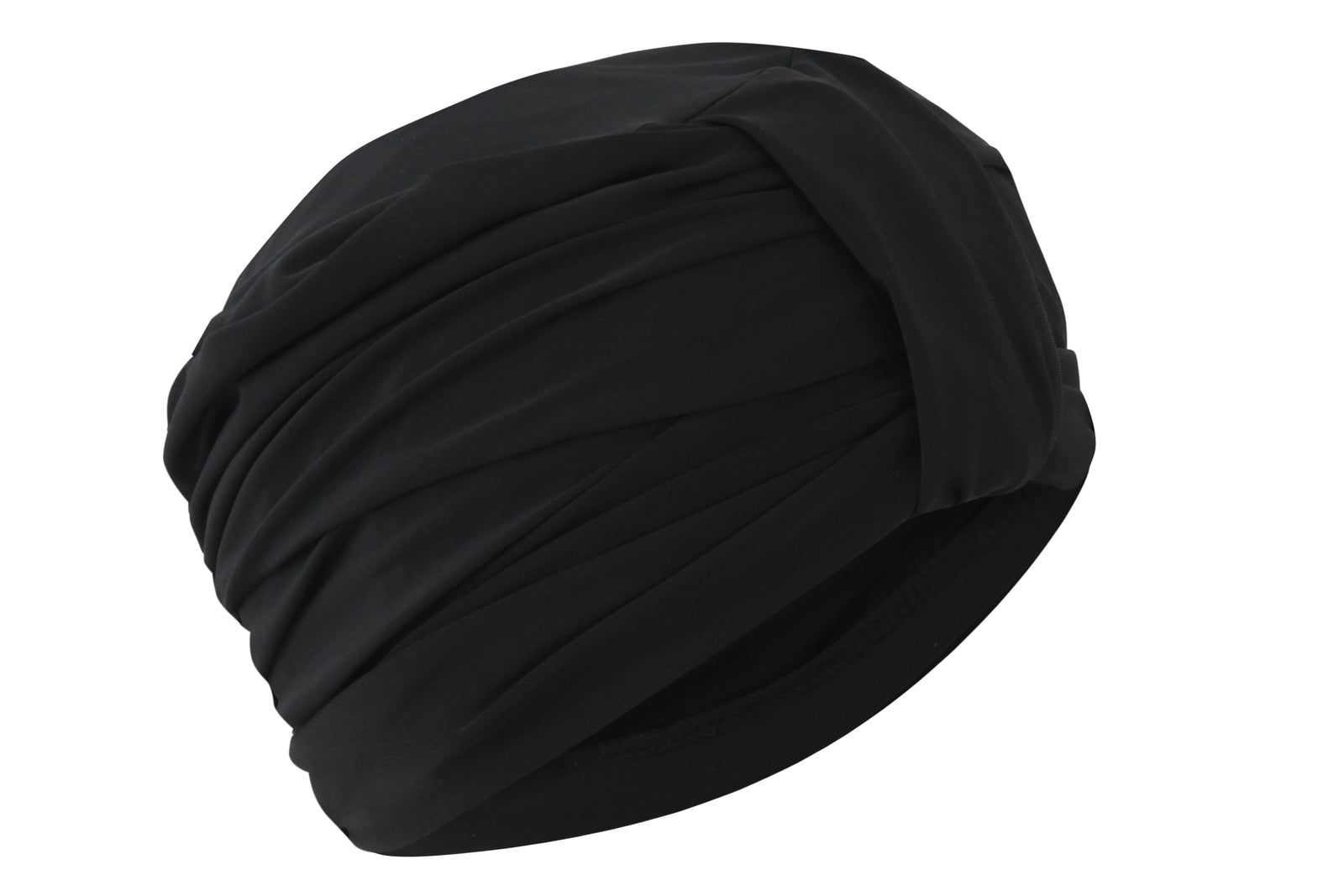 Plain black turban