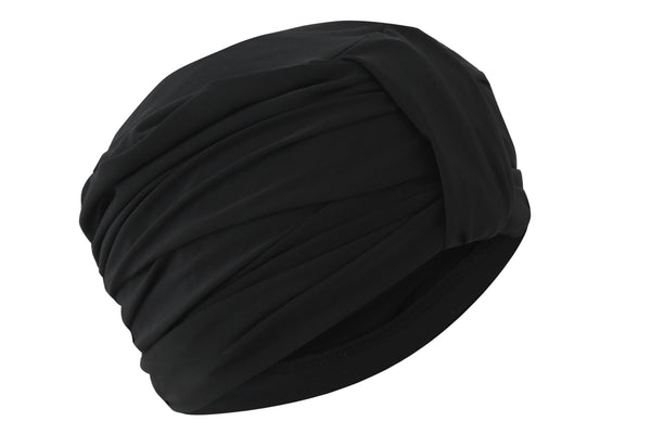 Plain black turban