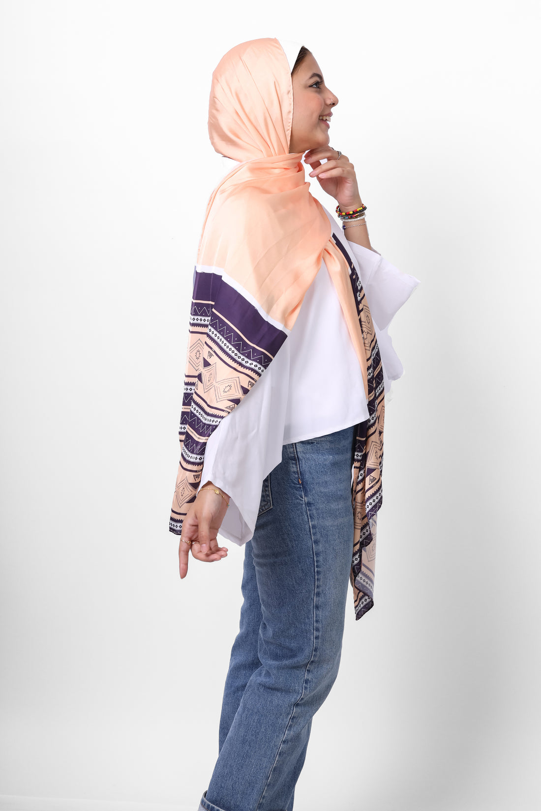 The Aztec Satin Scarf