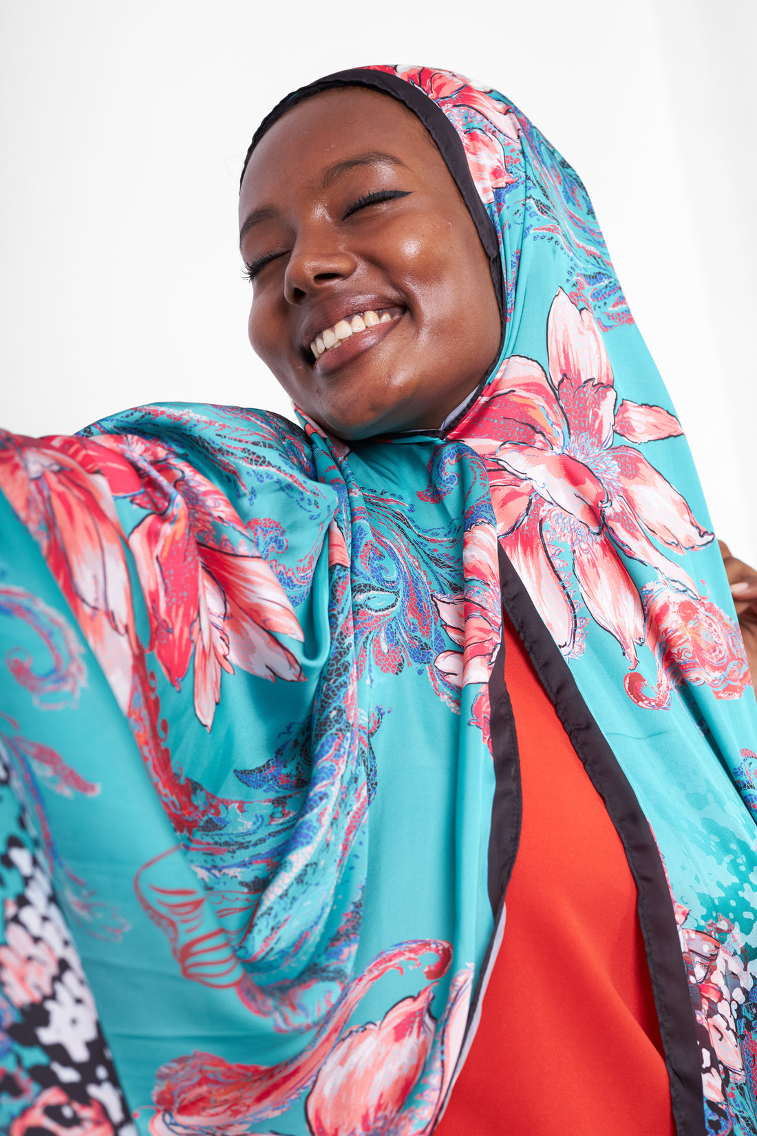 The Cherry Satin Scarf