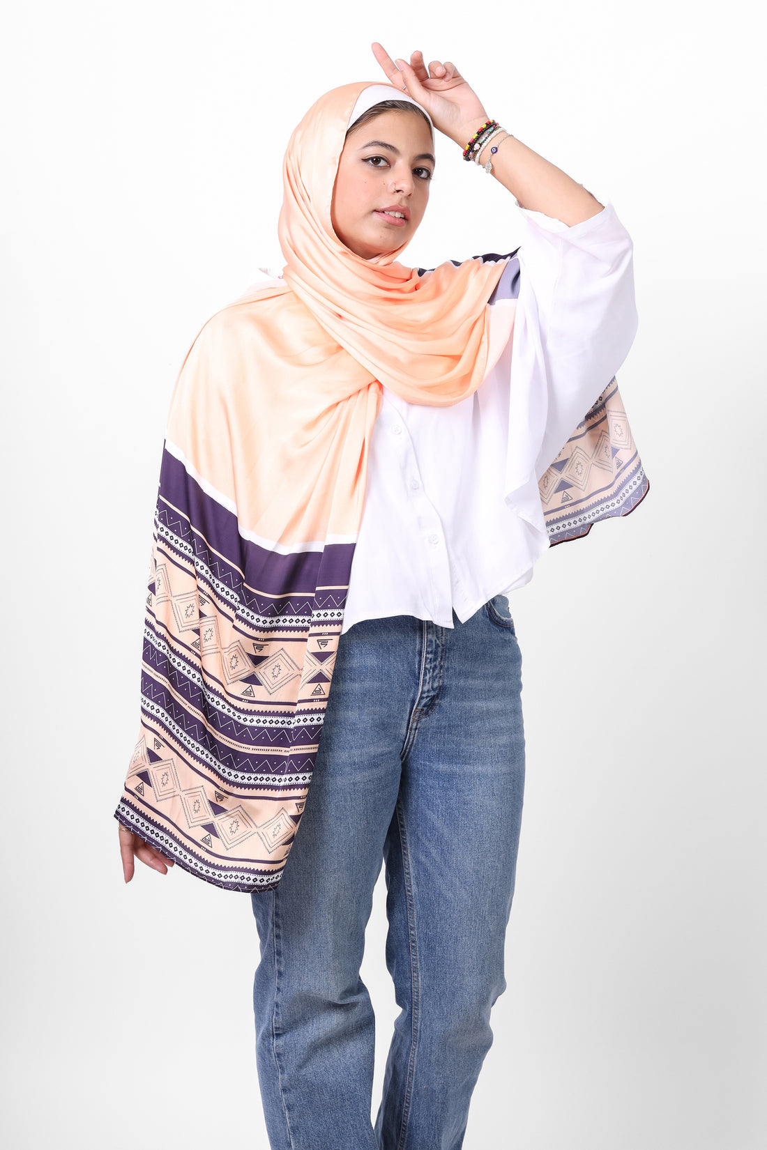 The Aztec Satin Scarf