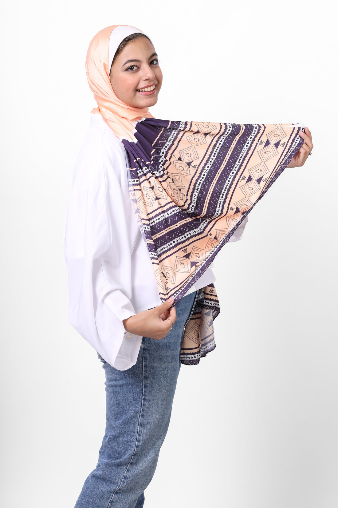 The Aztec Satin Scarf