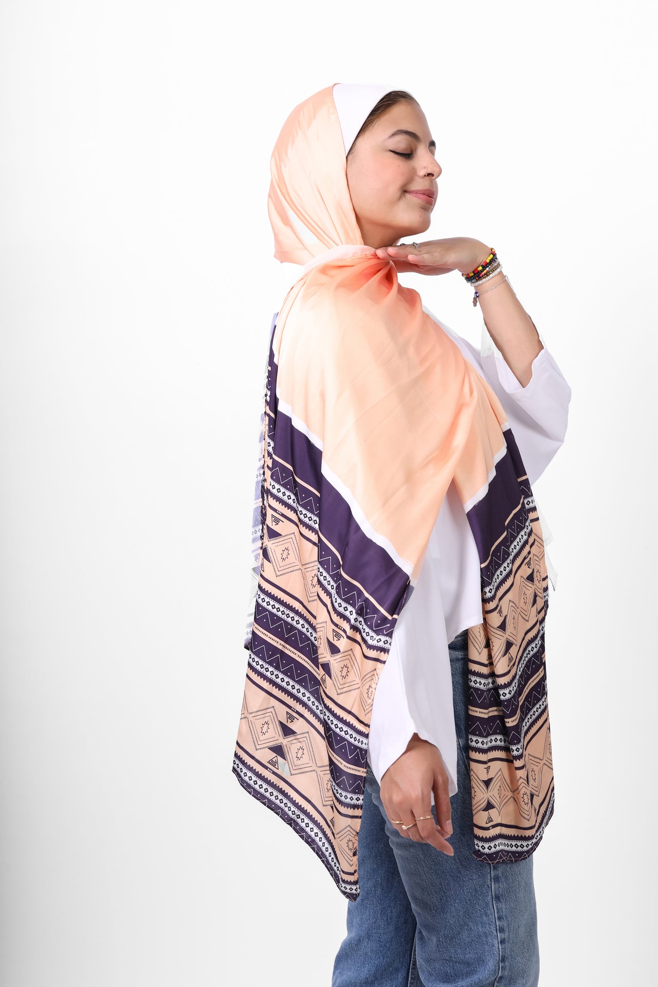 The Aztec Satin Scarf