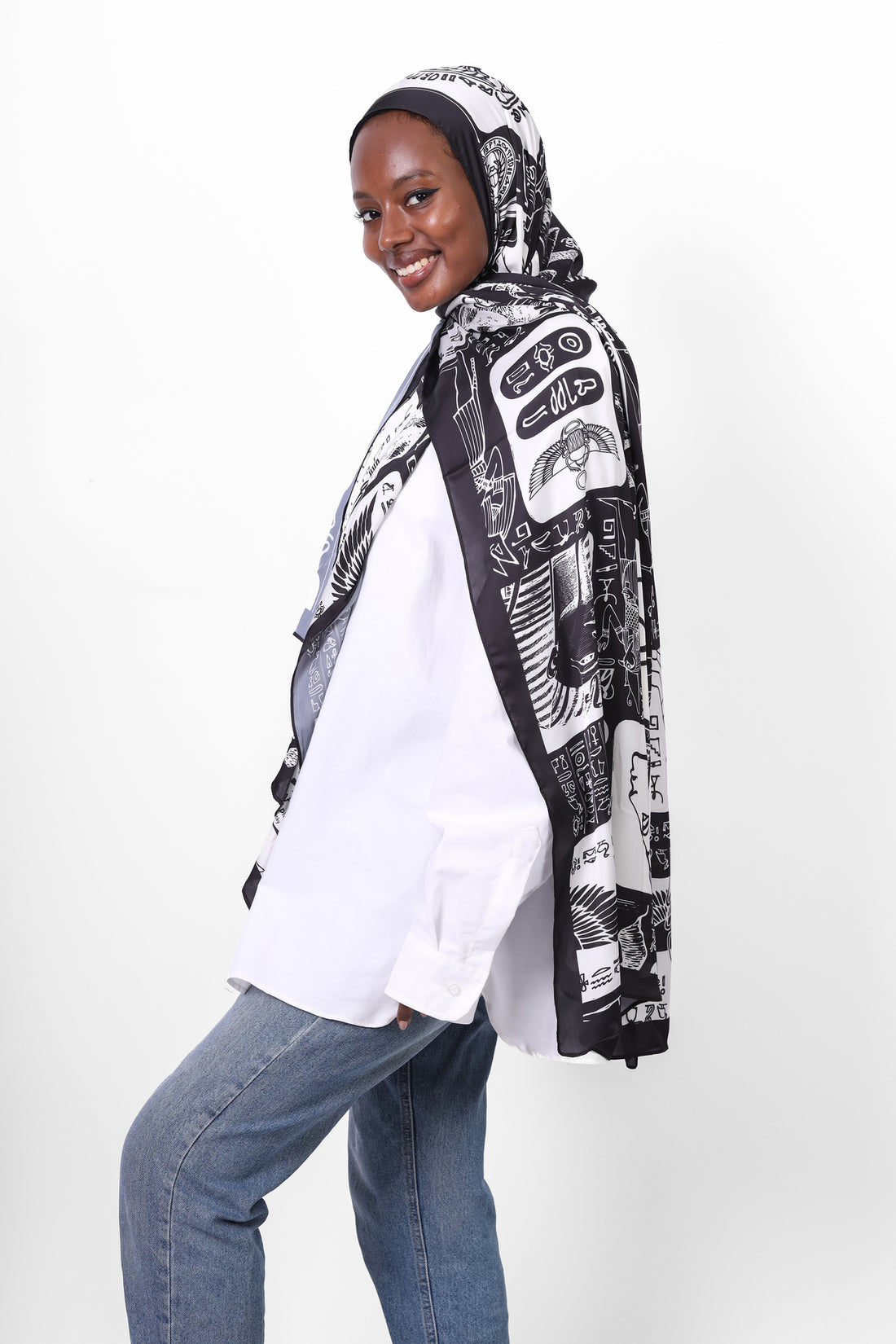 The Pharos Satin Scarf