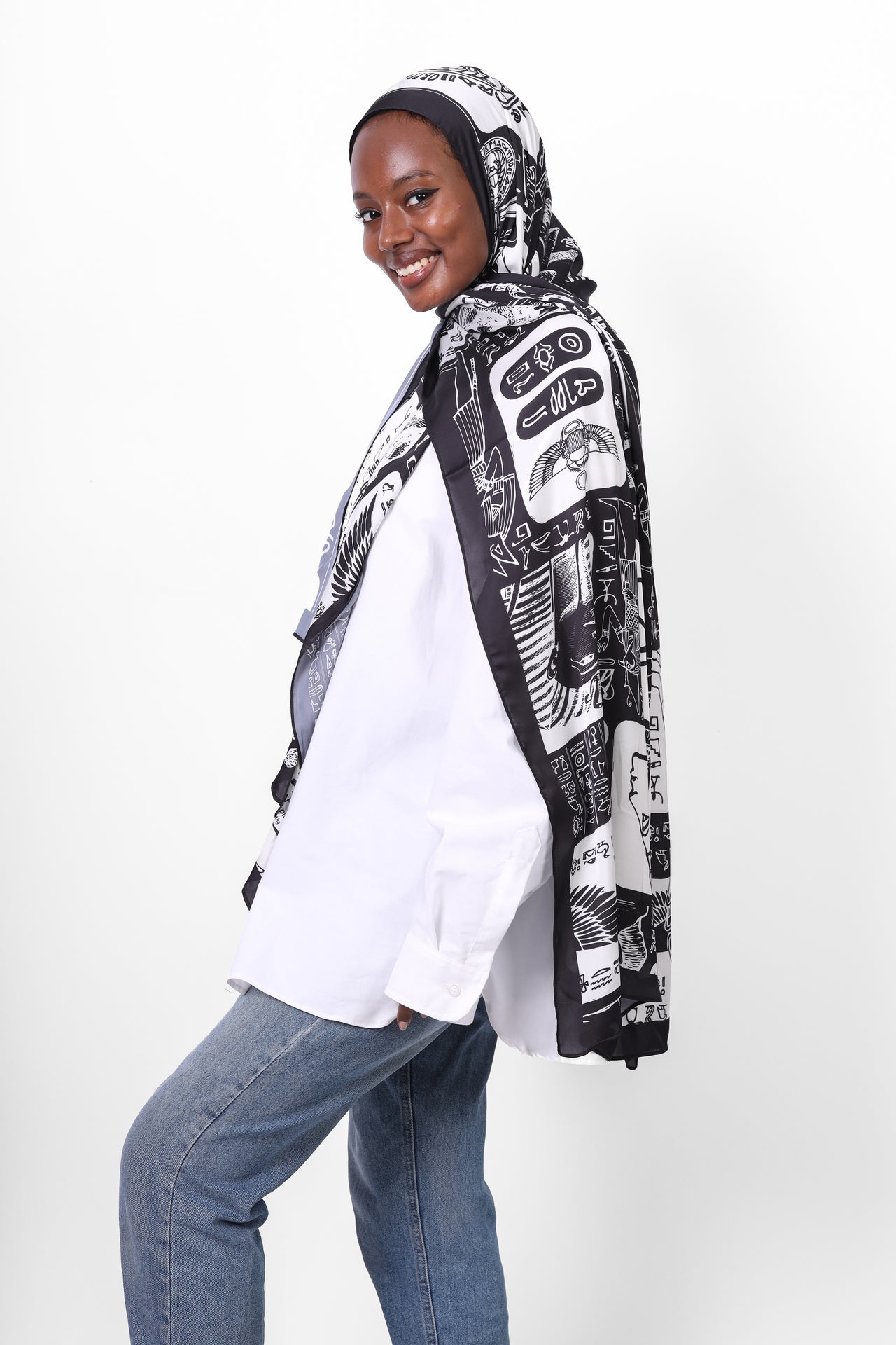 The Pharos Satin Scarf