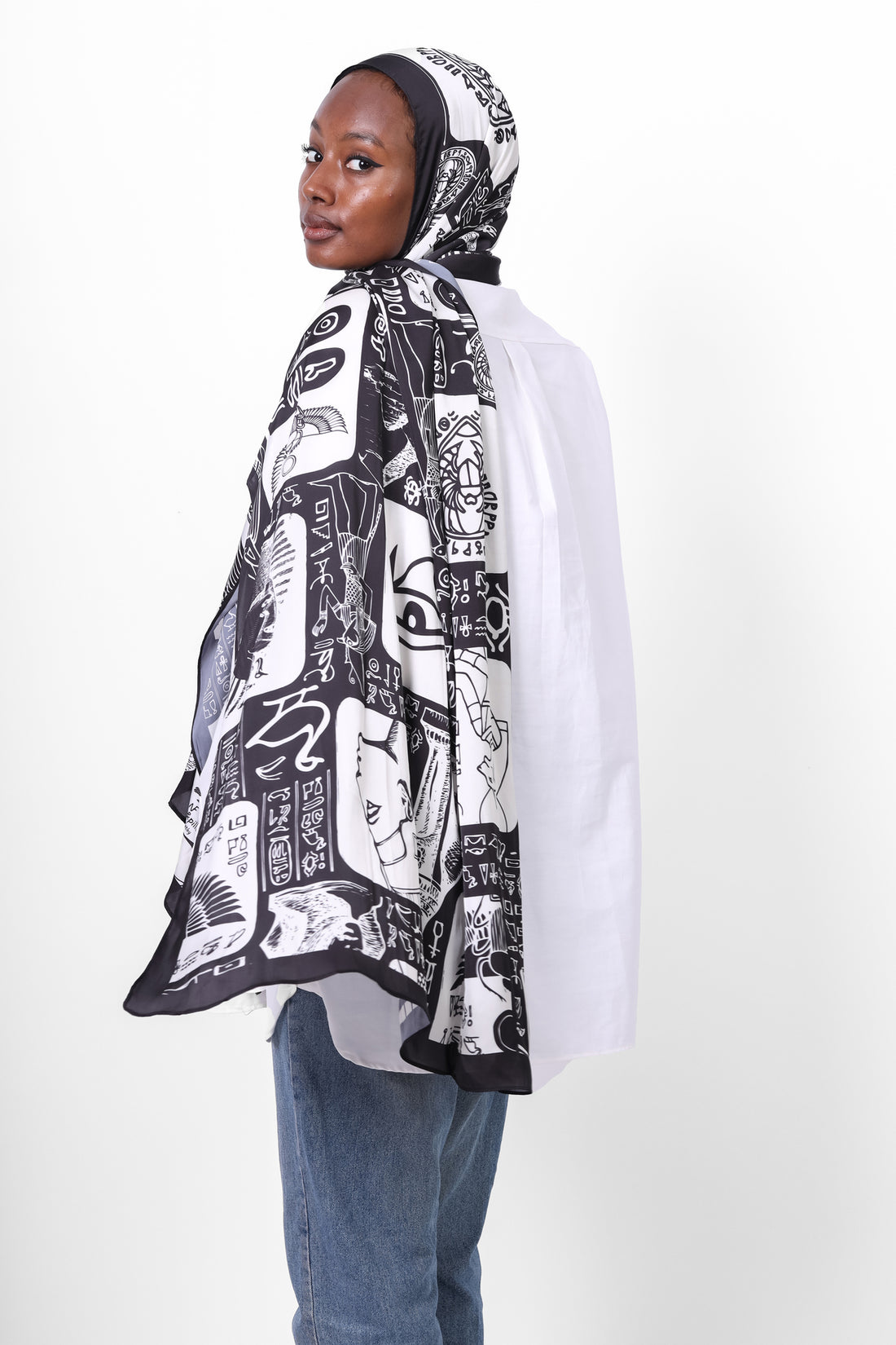 The Pharos Satin Scarf