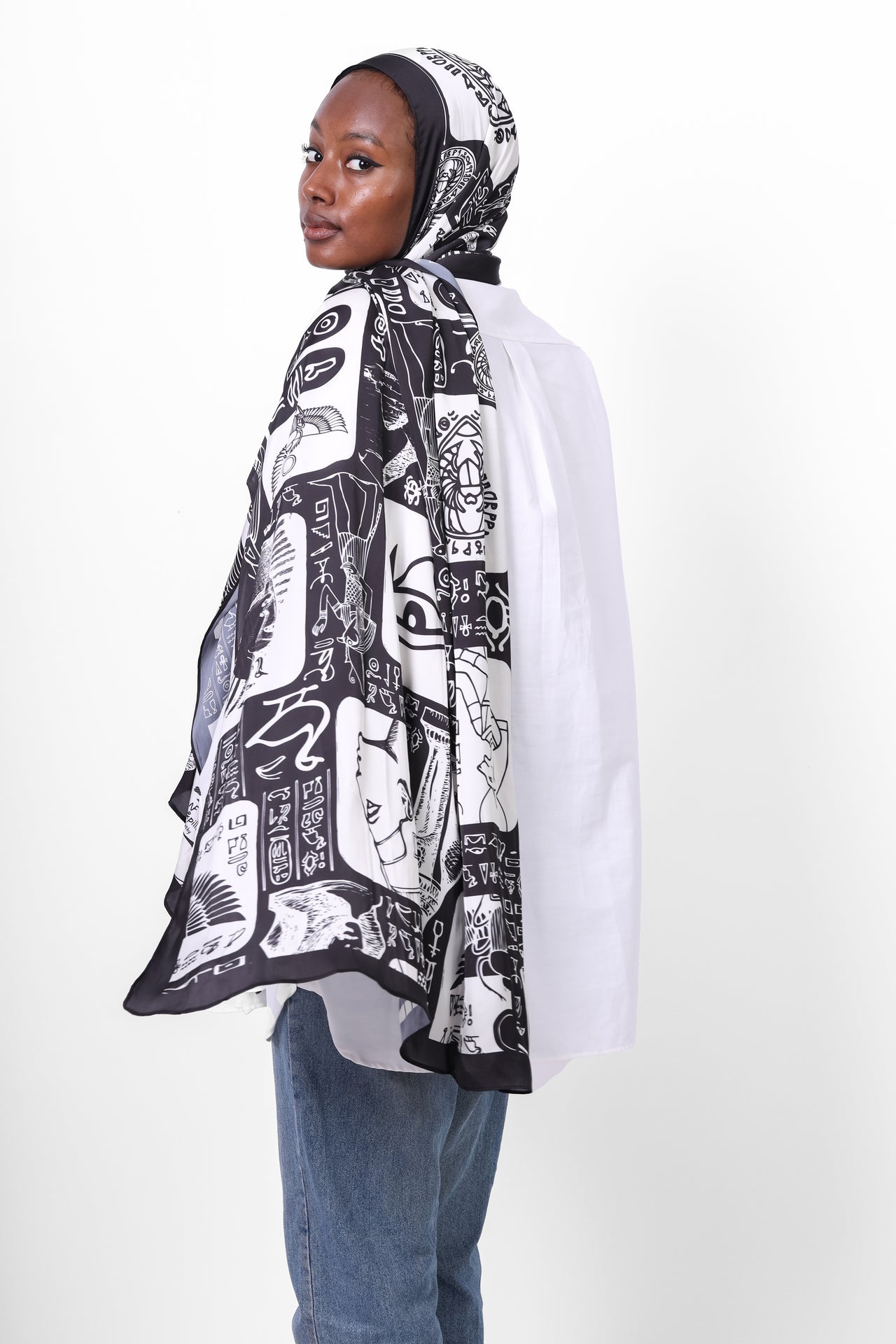 The Pharos Satin Scarf