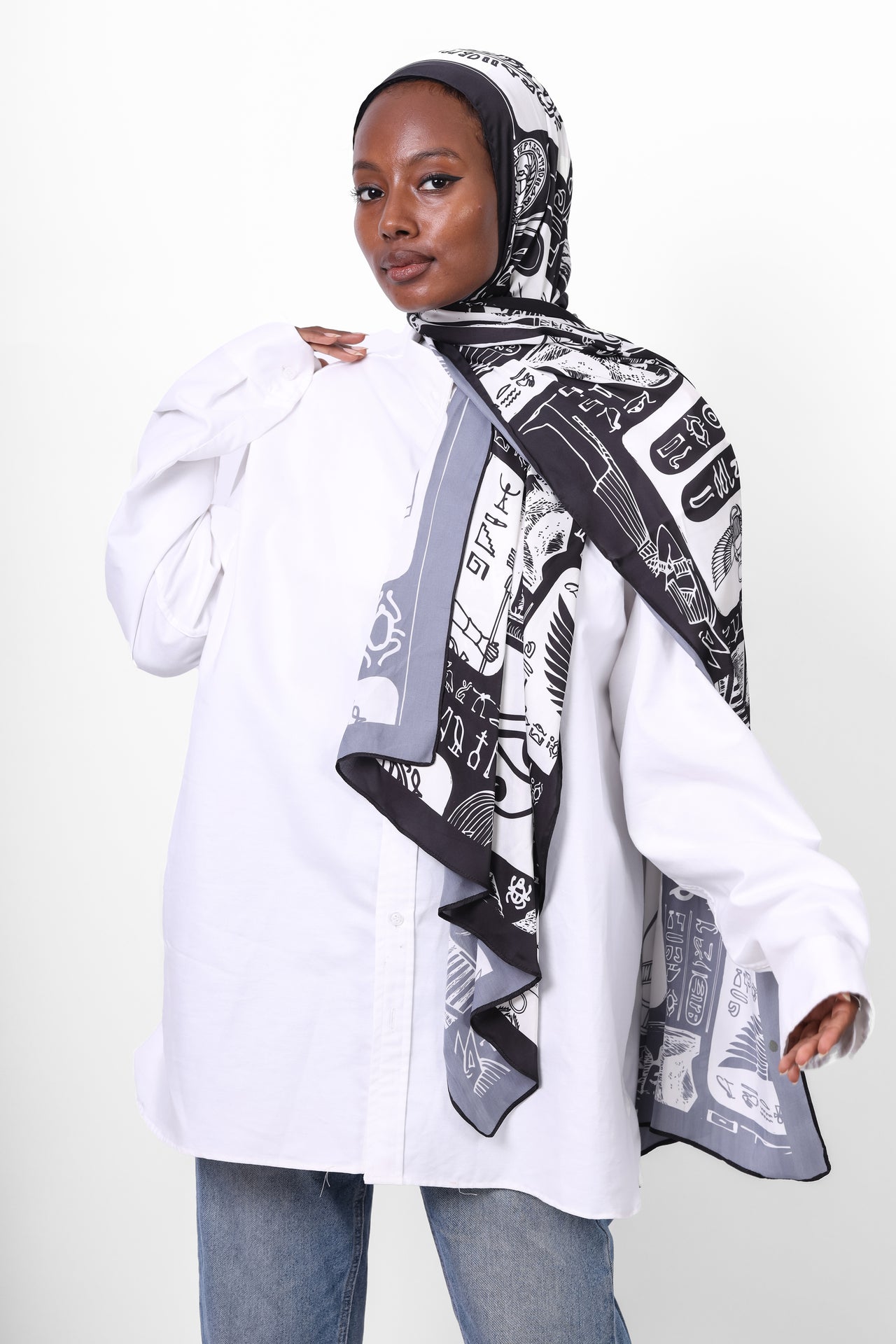 The Pharos Satin Scarf