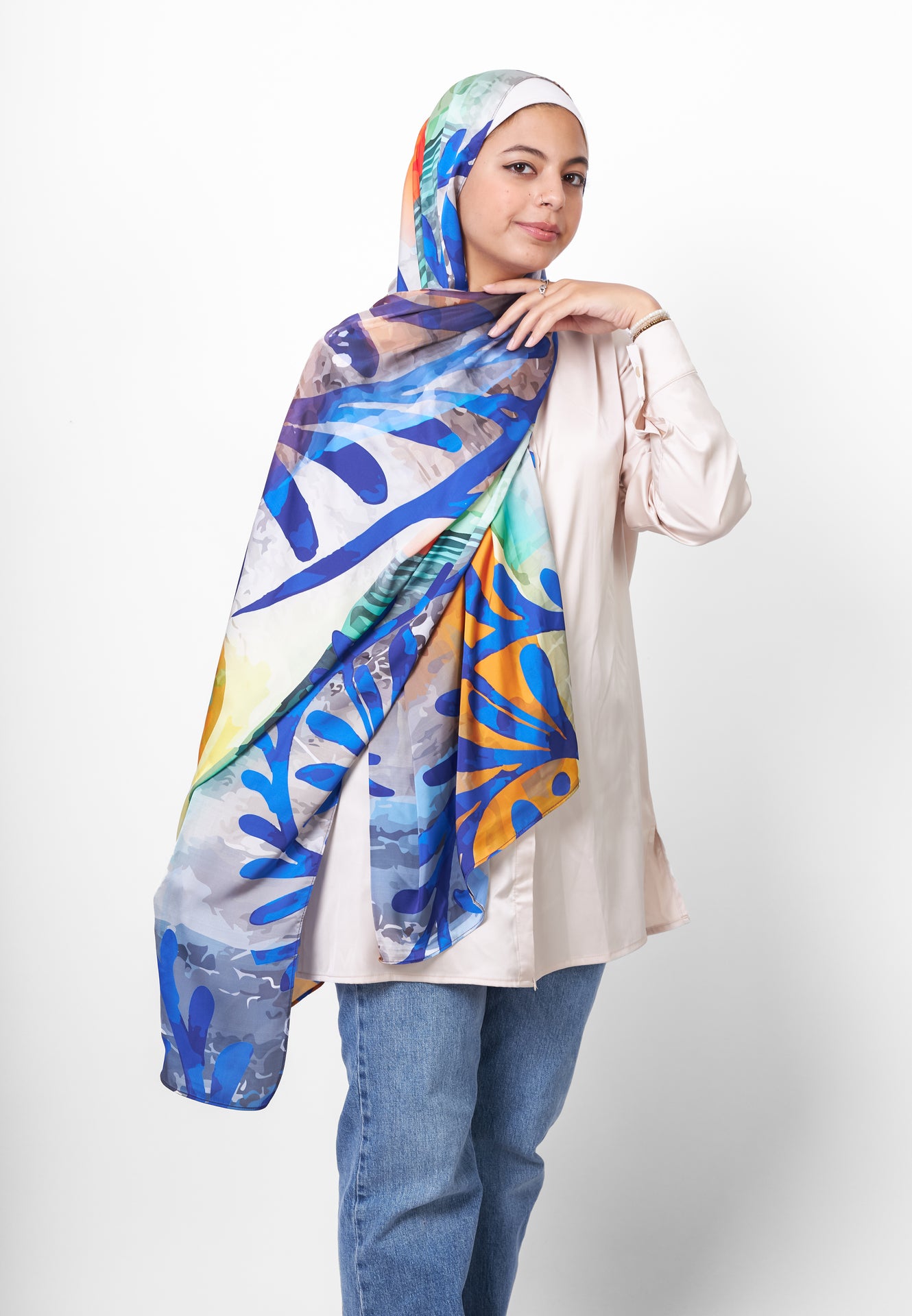 The Field Satin Scarf