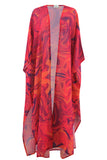 Purple marble Chiffon Kimono