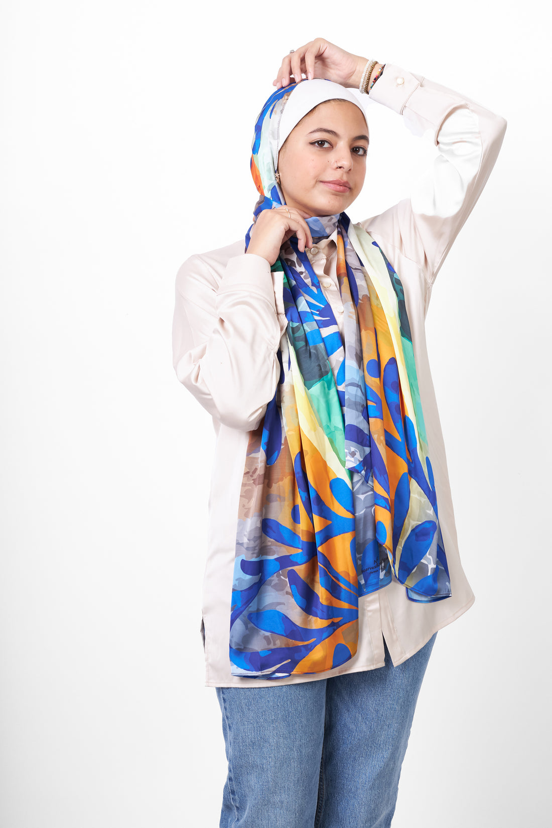 The Field Satin Scarf