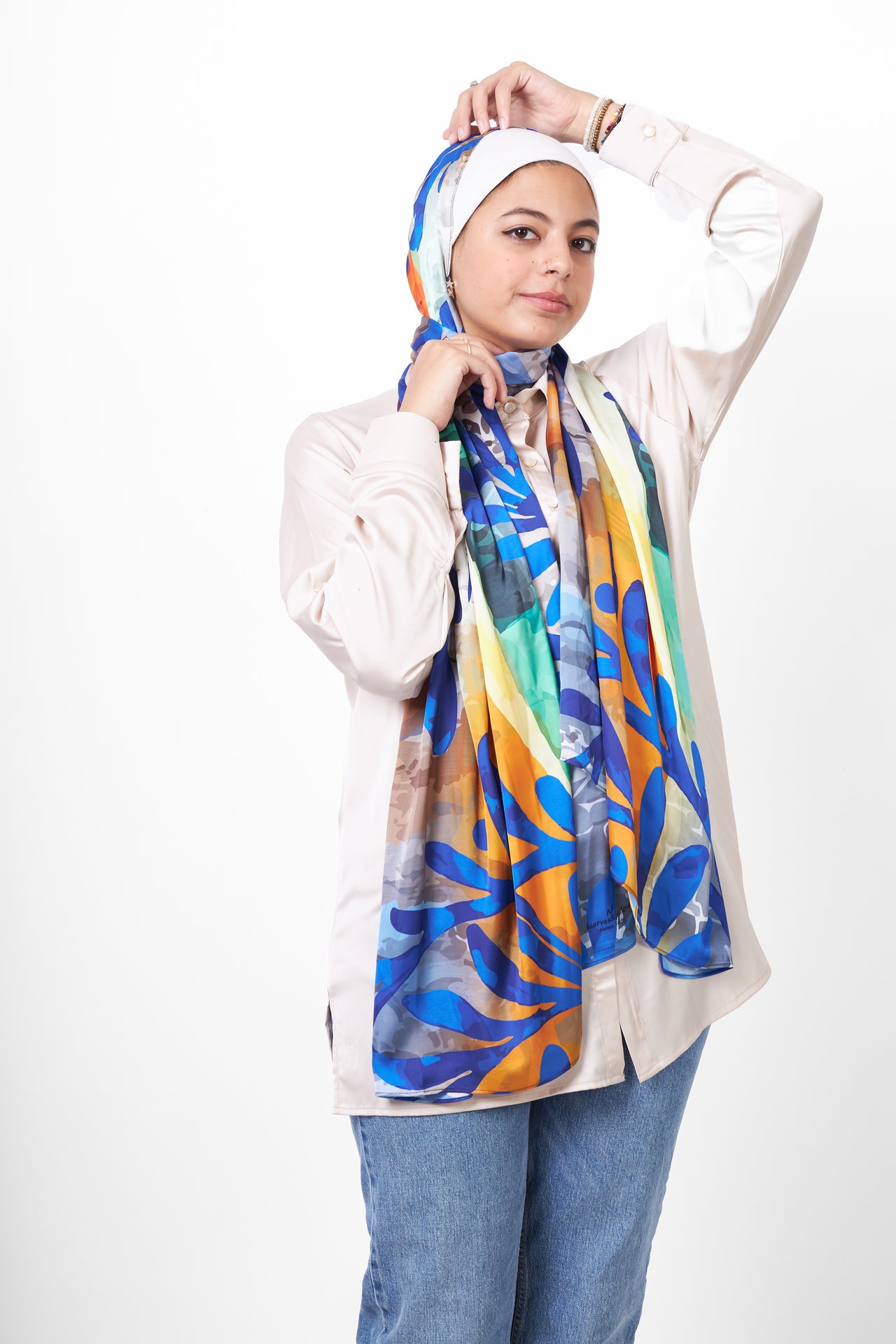 The Field Satin Scarf
