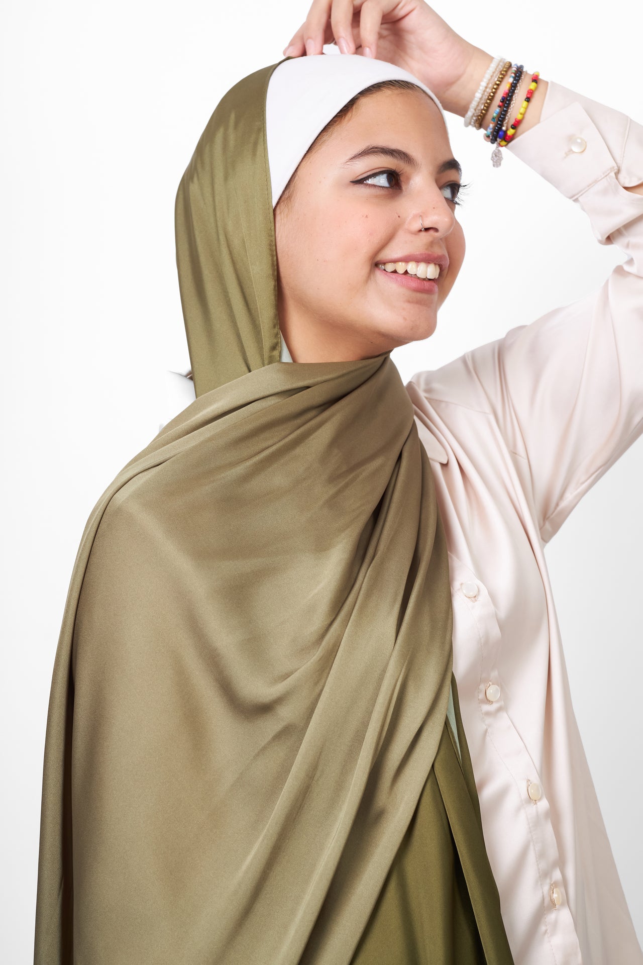 Plain Scarf - Olive