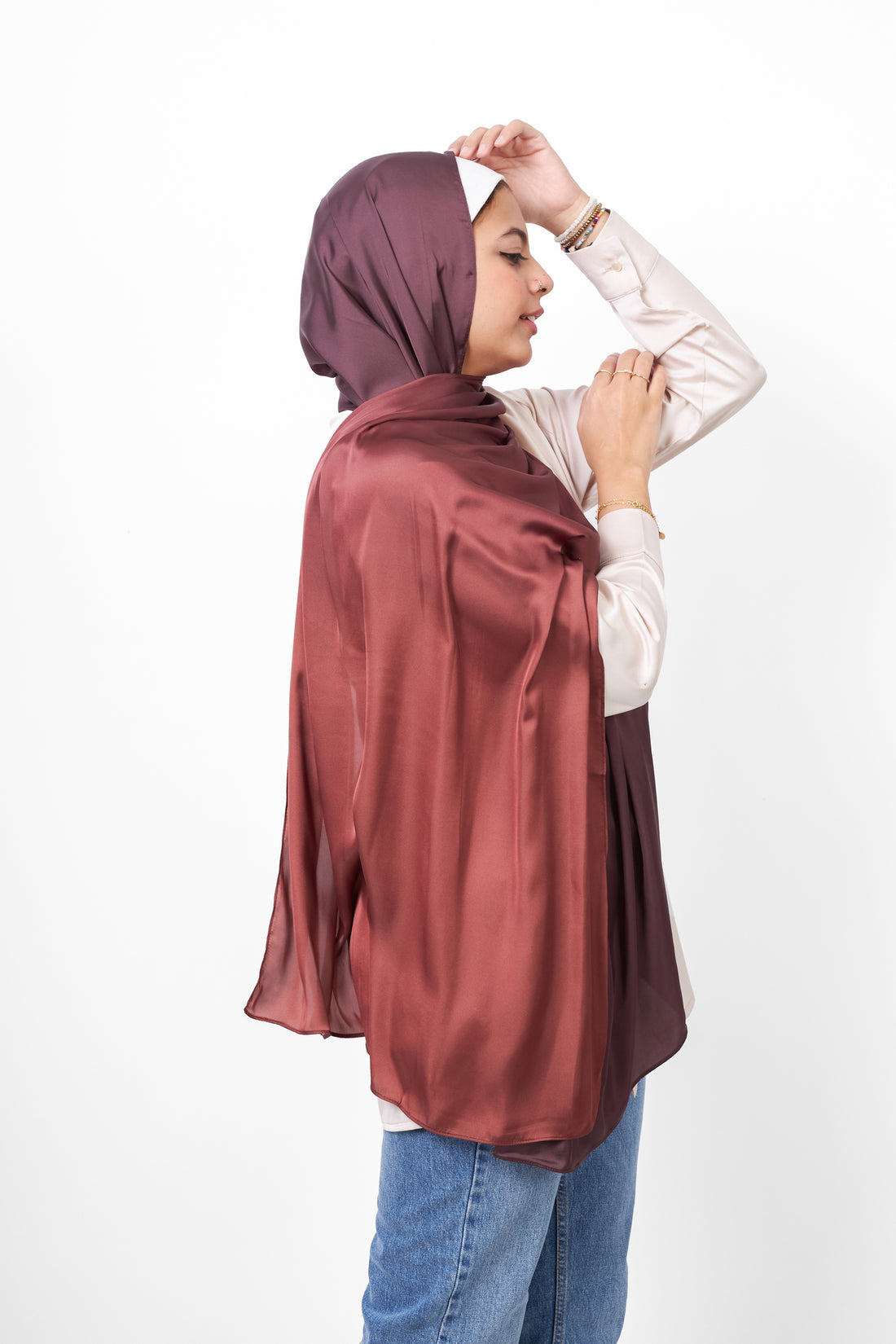 Plain Scarf - Brown