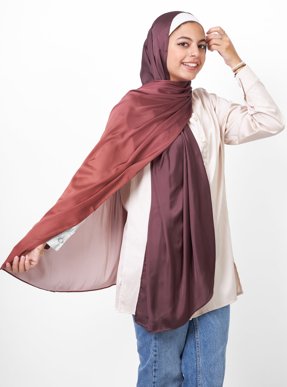 Plain Scarf - Brown
