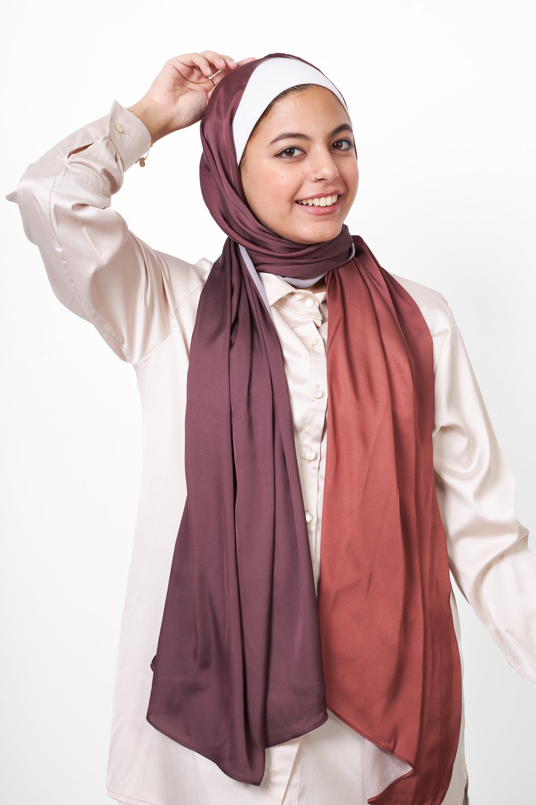 Plain Scarf - Brown